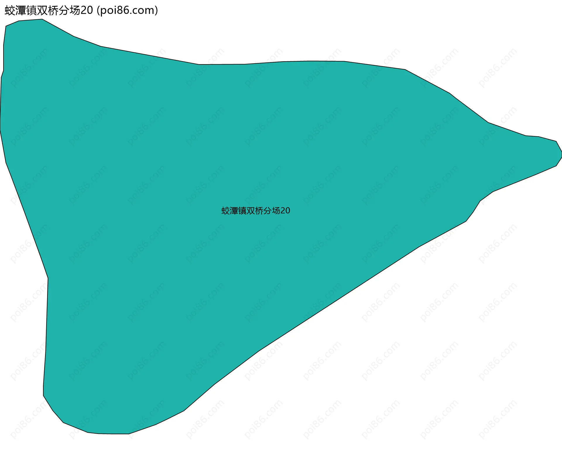 蛟潭镇双桥分场20边界地图
