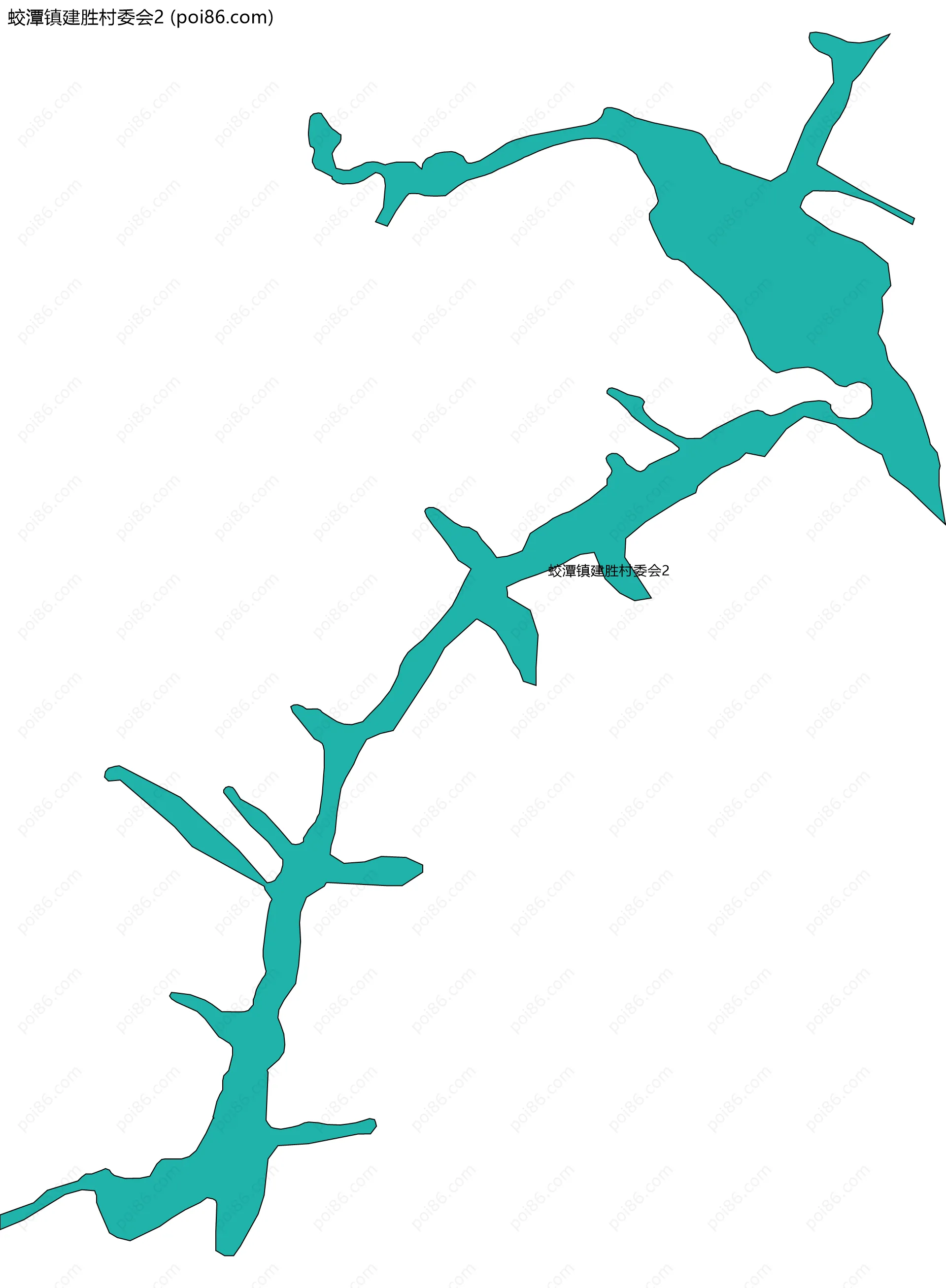 蛟潭镇建胜村委会2边界地图