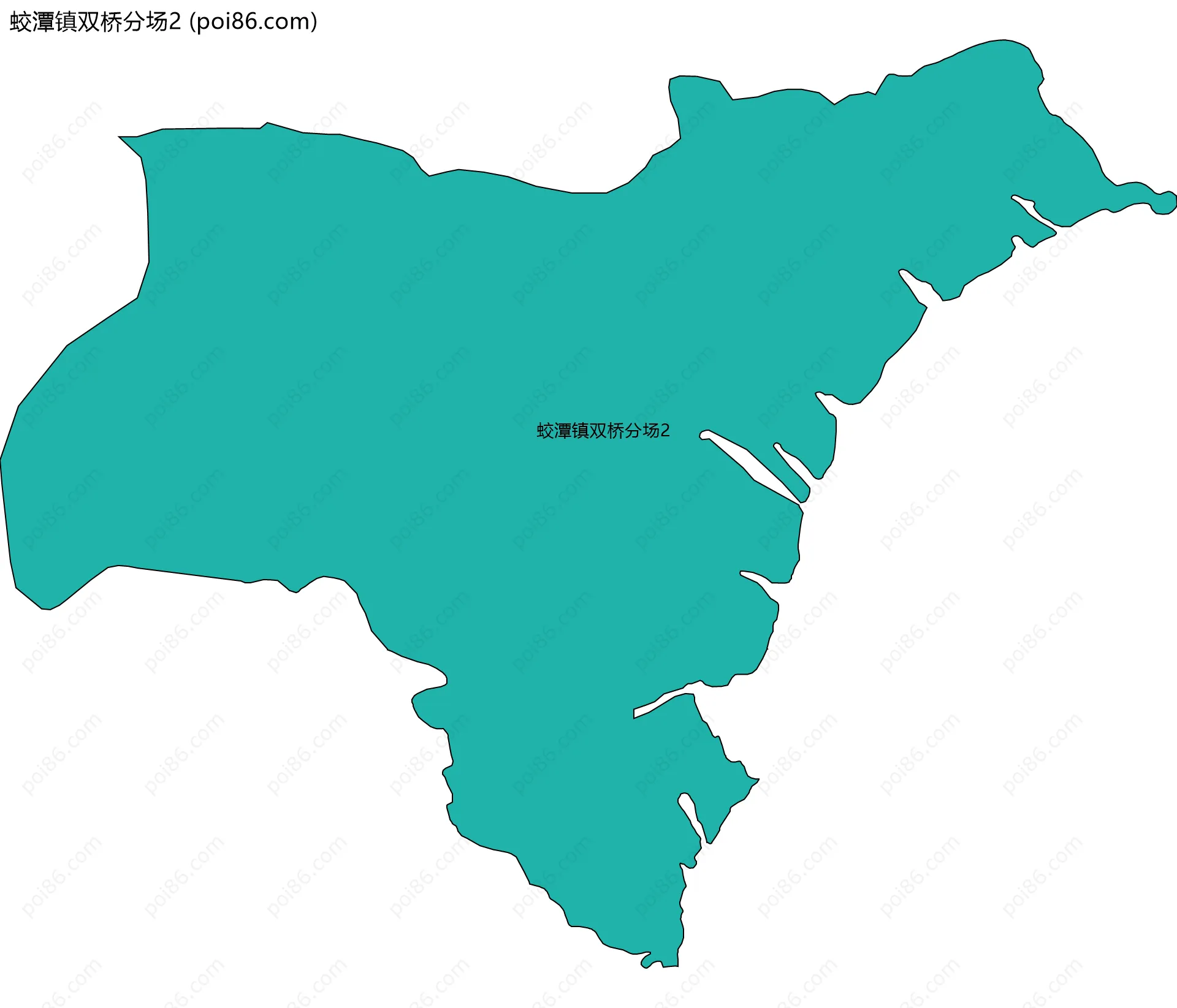 蛟潭镇双桥分场2边界地图