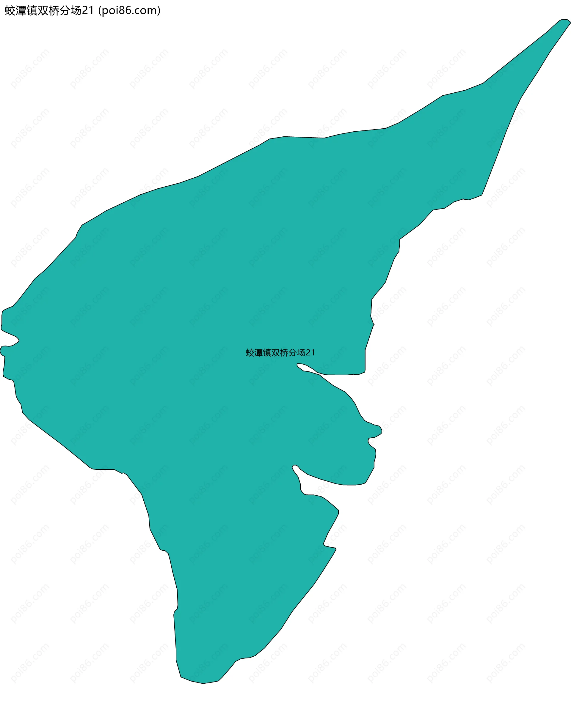 蛟潭镇双桥分场21边界地图