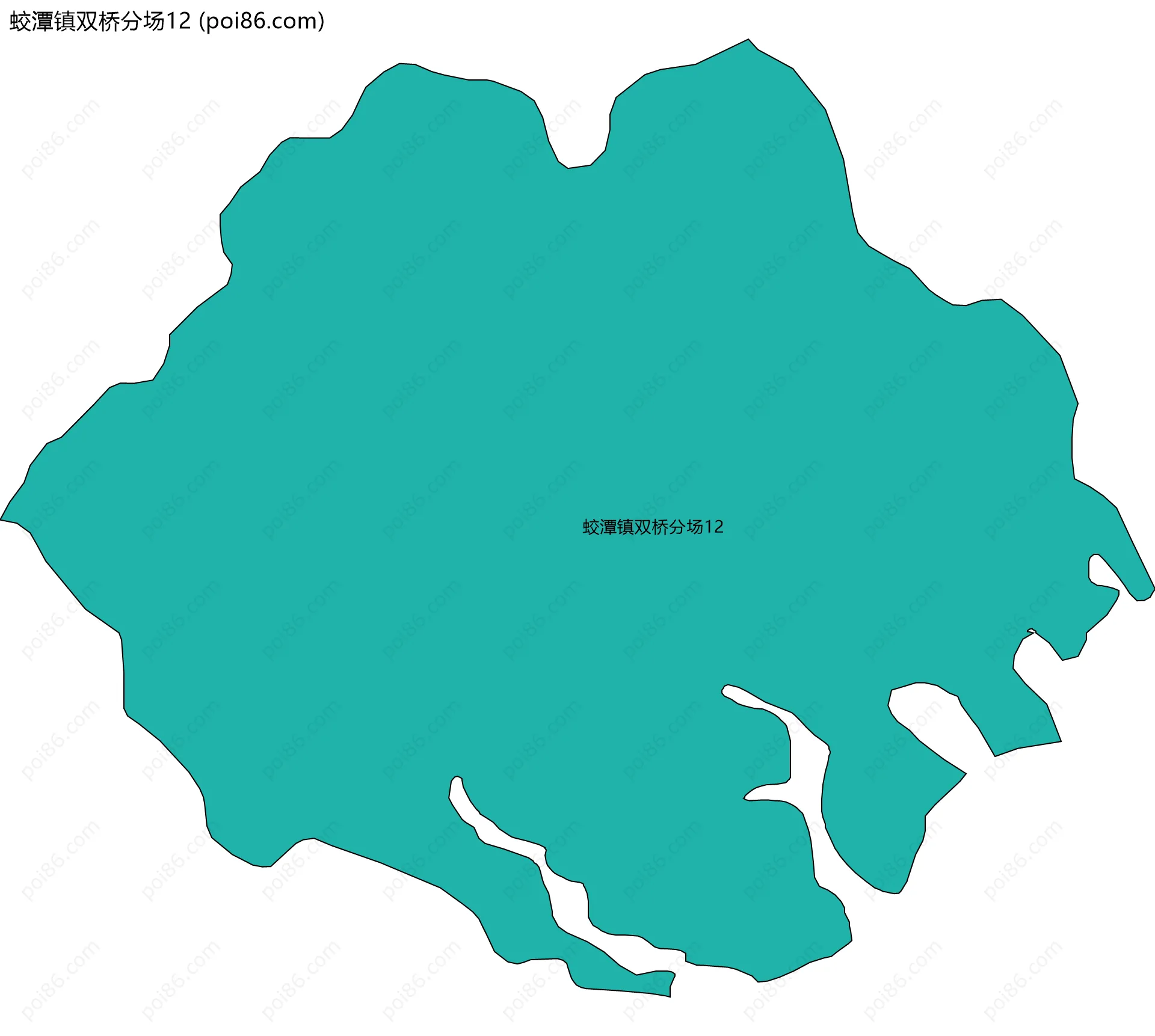 蛟潭镇双桥分场12边界地图