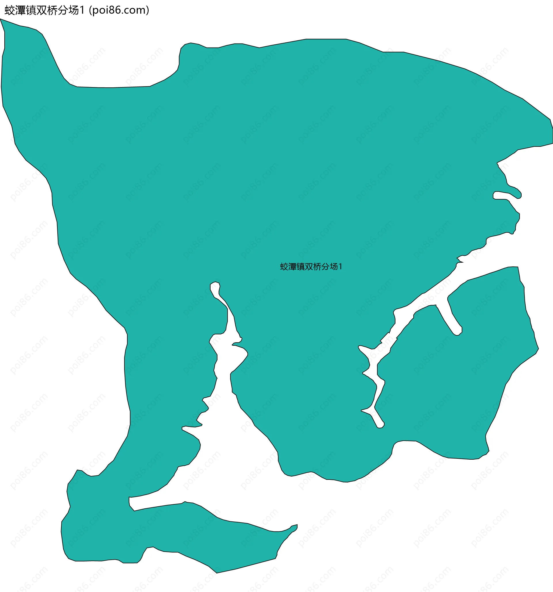 蛟潭镇双桥分场1边界地图