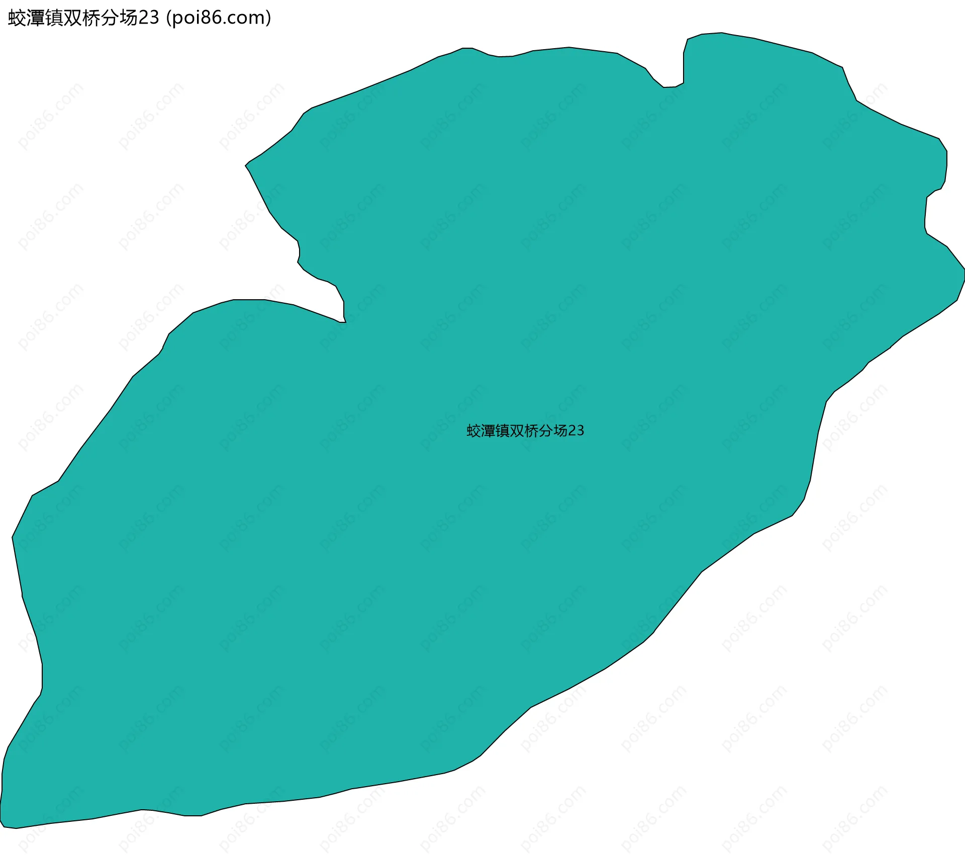 蛟潭镇双桥分场23边界地图