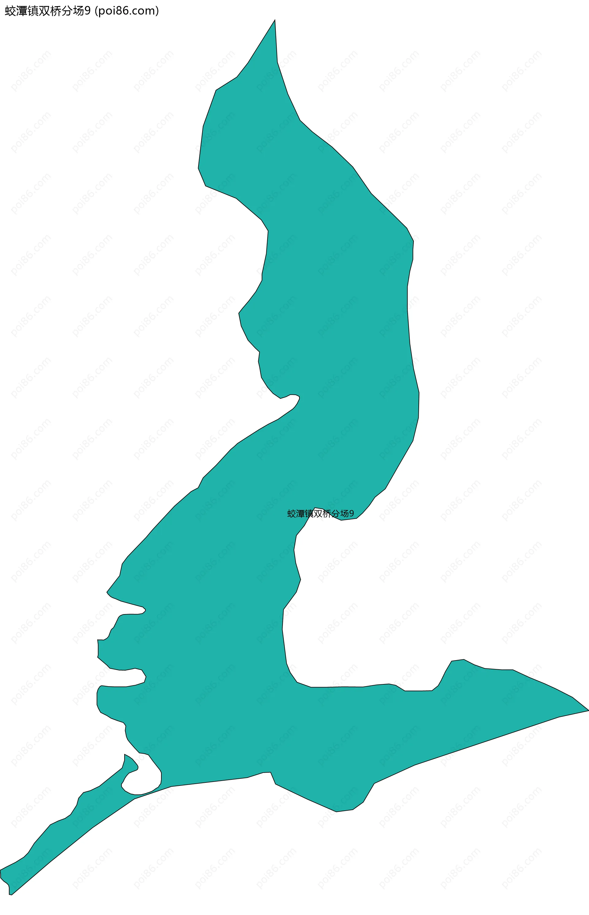 蛟潭镇双桥分场9边界地图