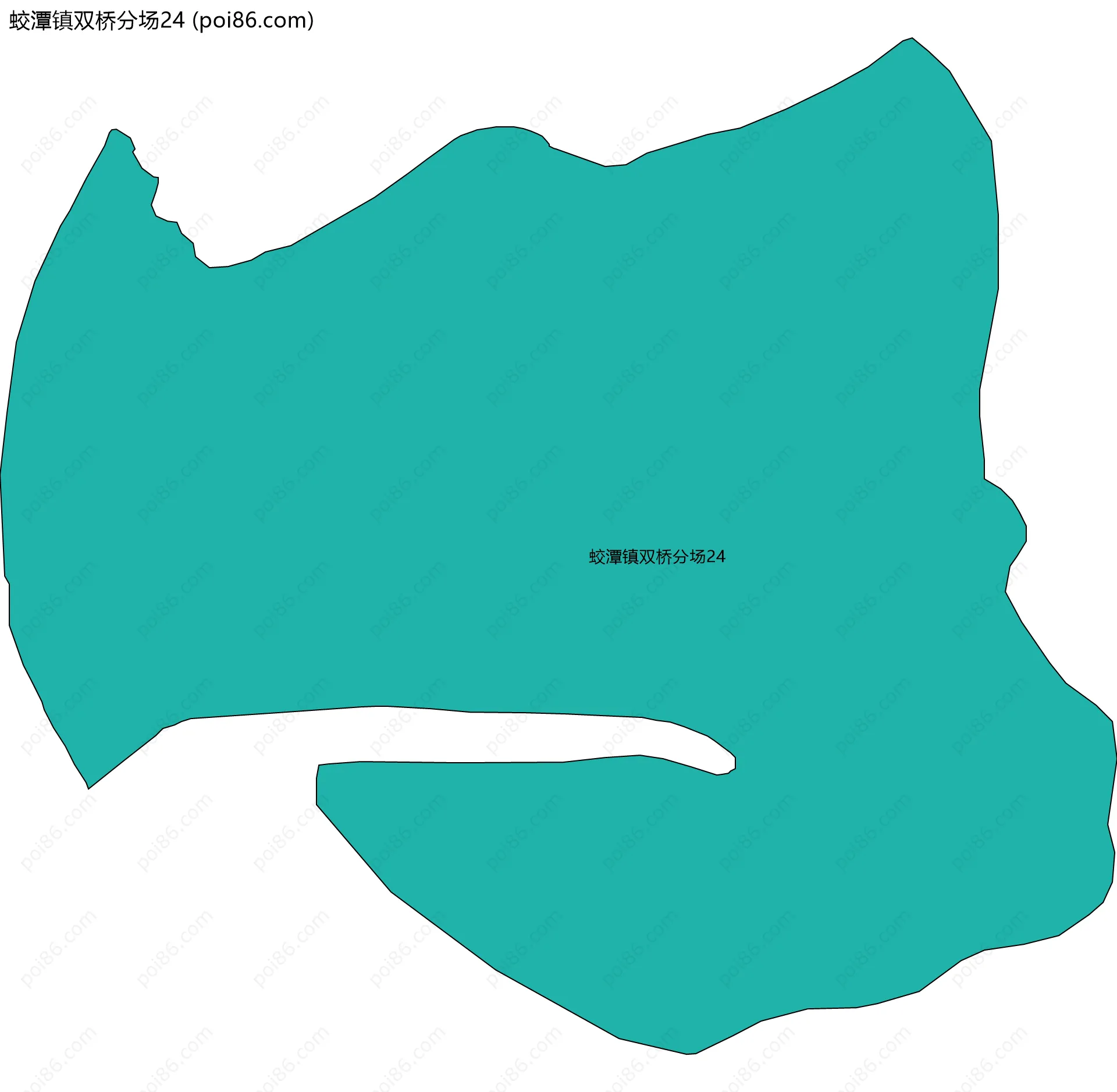蛟潭镇双桥分场24边界地图