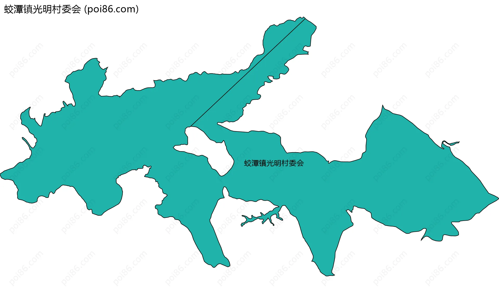蛟潭镇光明村委会边界地图