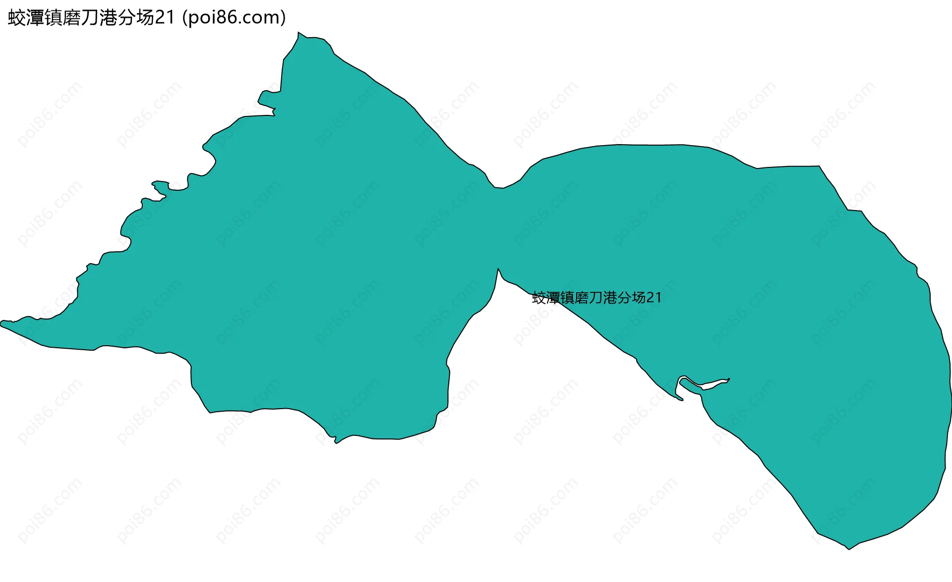 蛟潭镇磨刀港分场21边界地图