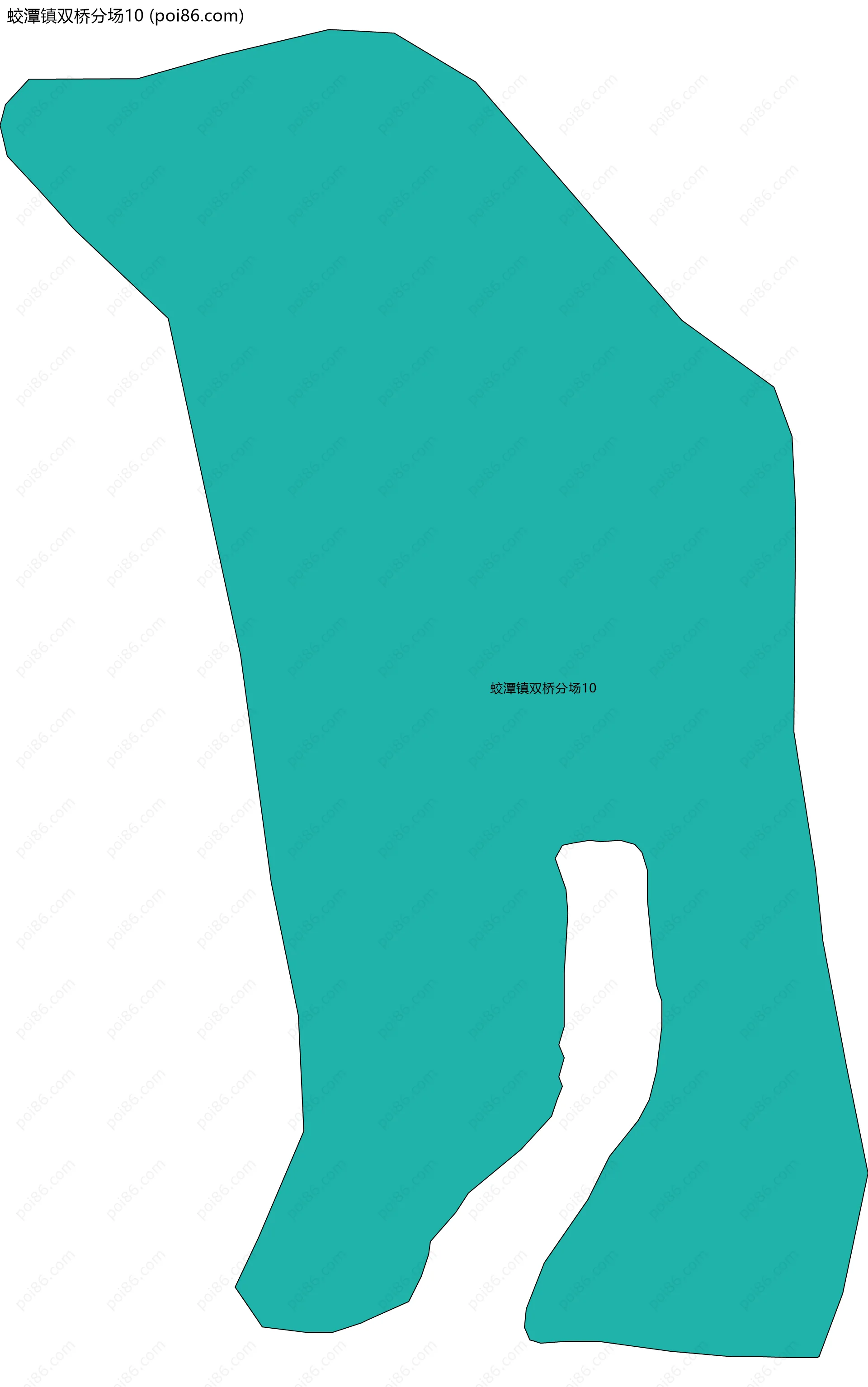 蛟潭镇双桥分场10边界地图