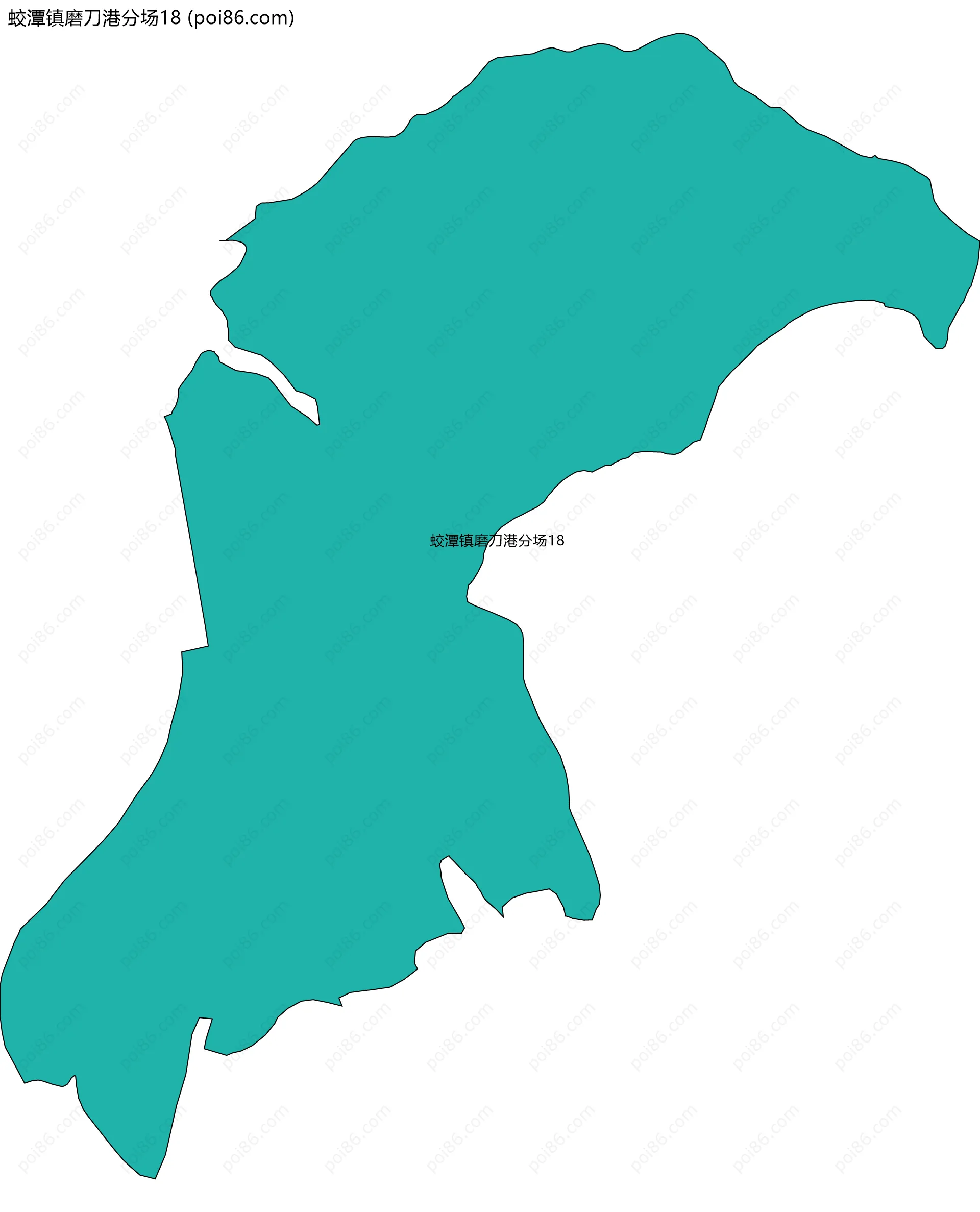 蛟潭镇磨刀港分场18边界地图