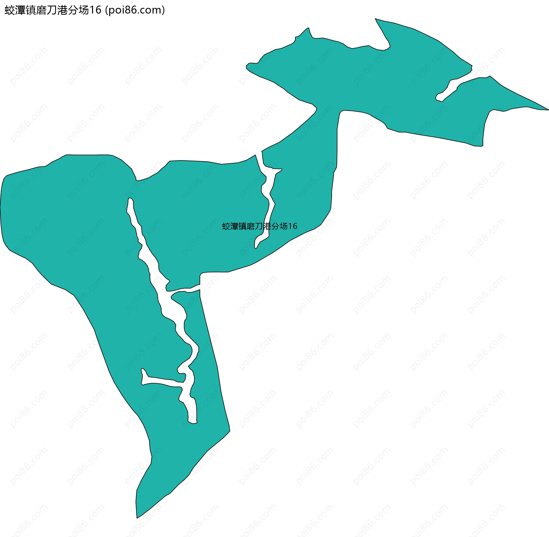 蛟潭镇磨刀港分场16边界地图