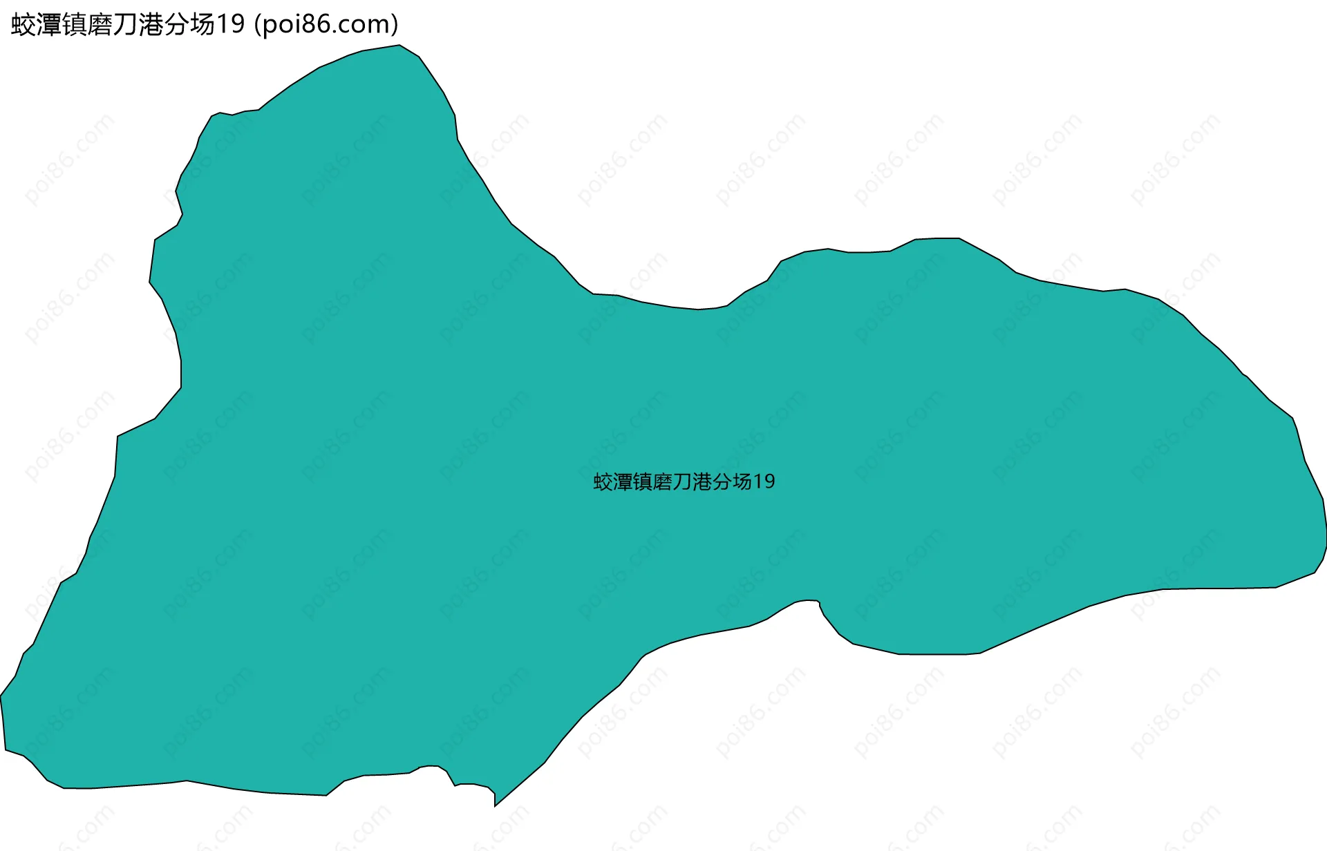 蛟潭镇磨刀港分场19边界地图