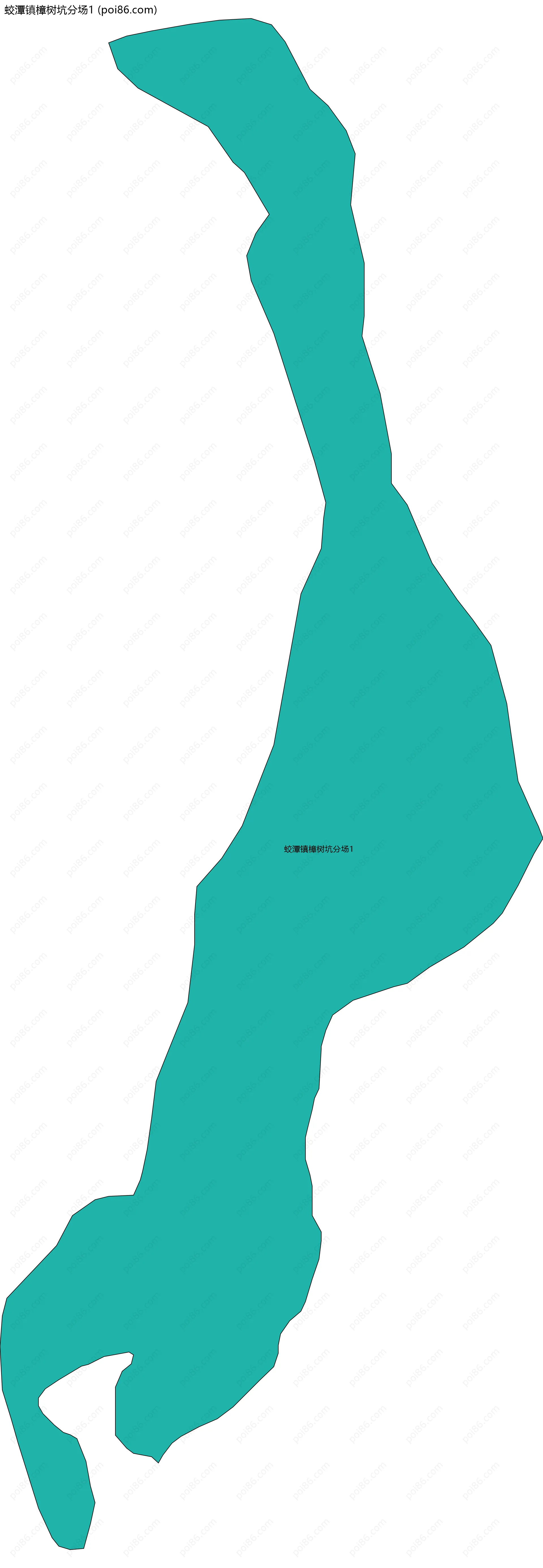 蛟潭镇樟树坑分场1边界地图