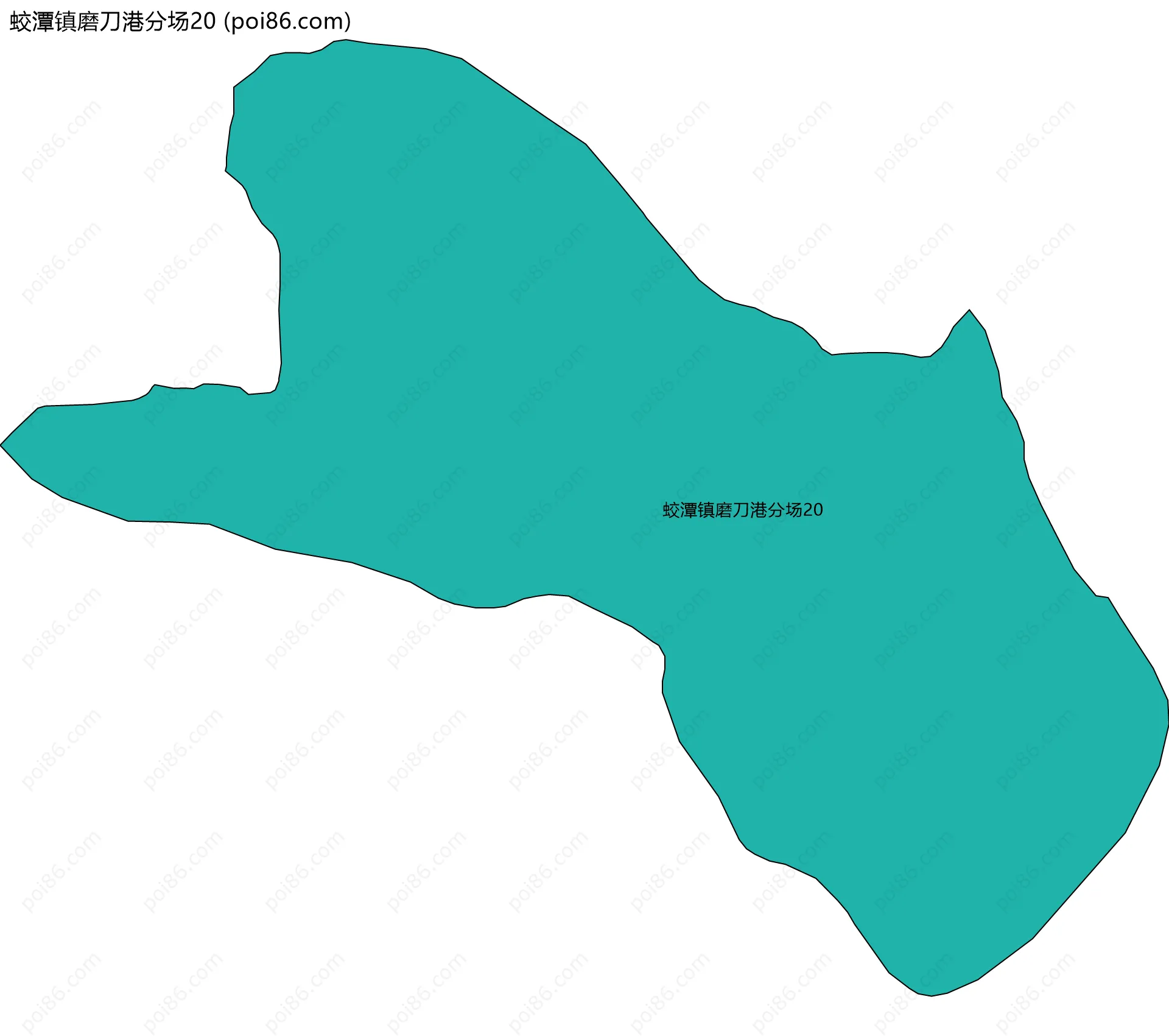 蛟潭镇磨刀港分场20边界地图
