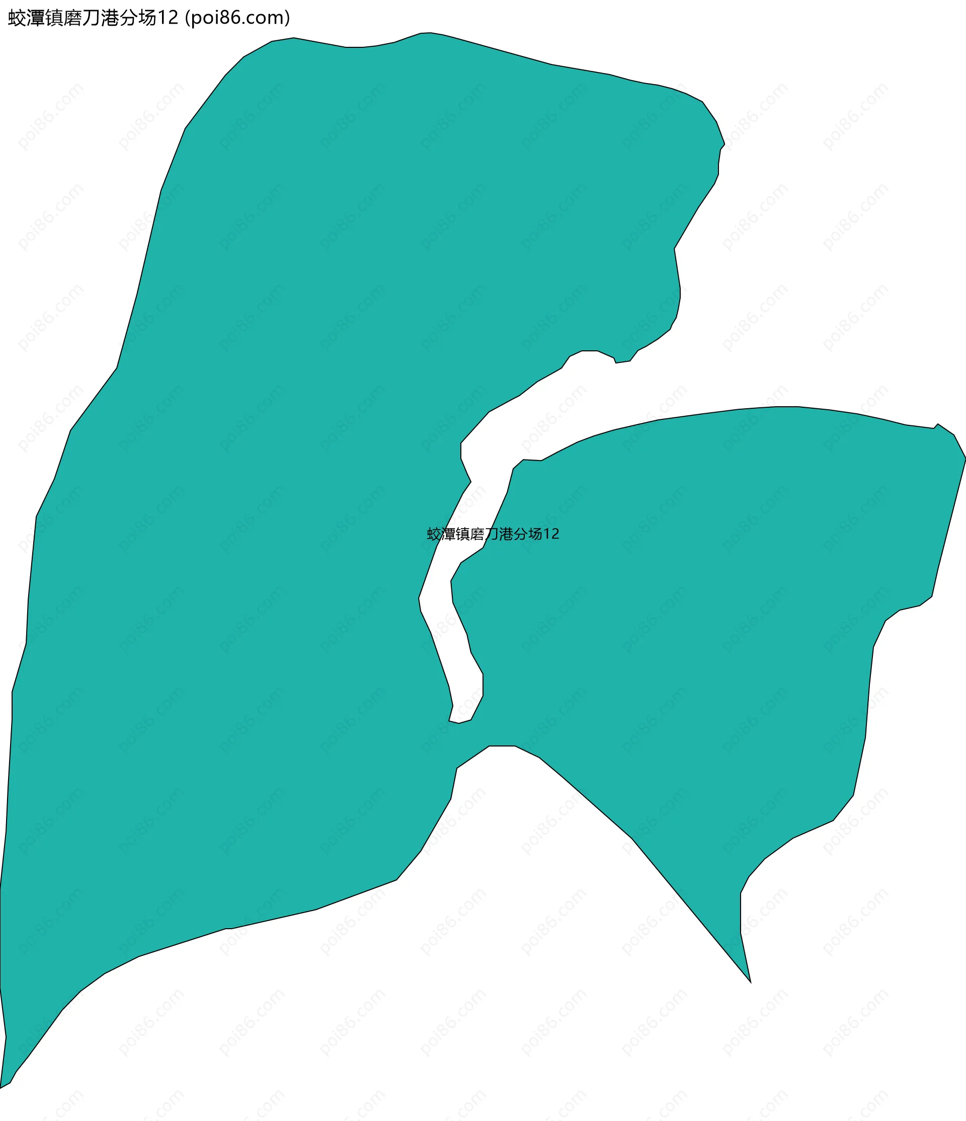 蛟潭镇磨刀港分场12边界地图
