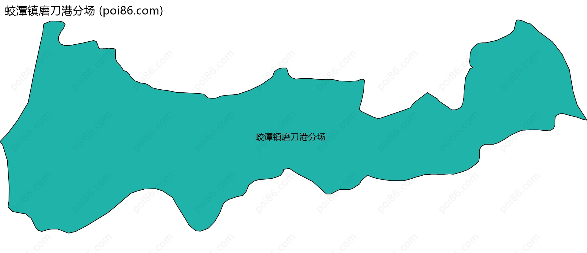 蛟潭镇磨刀港分场边界地图