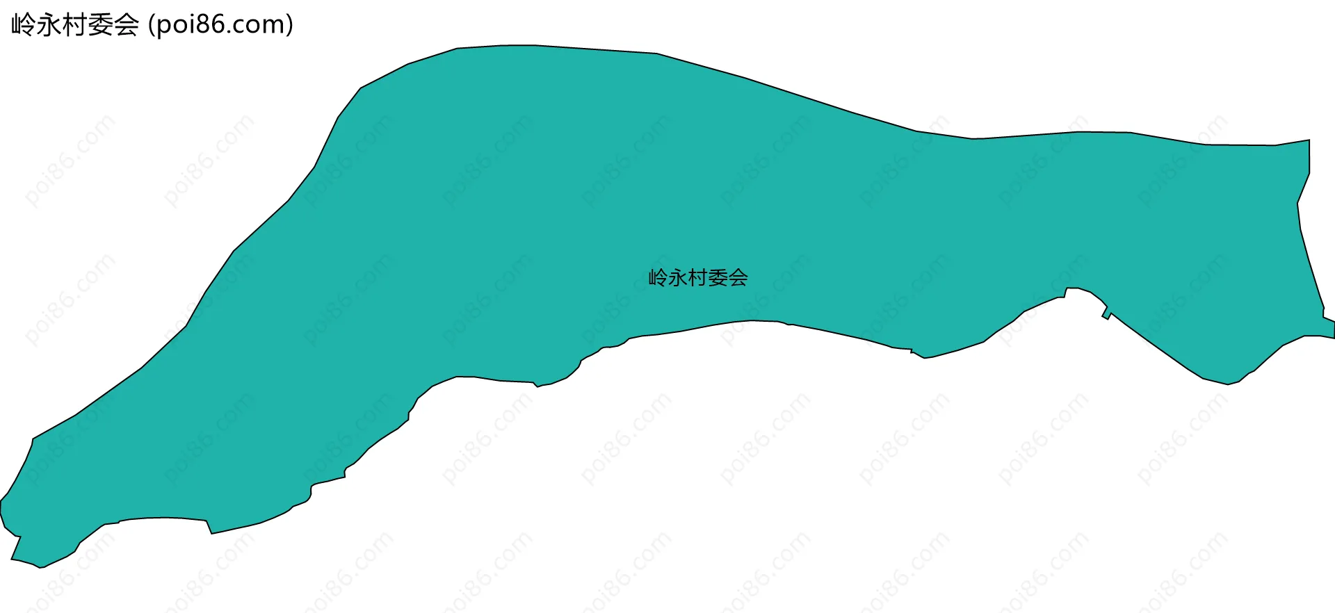 岭永村委会边界地图