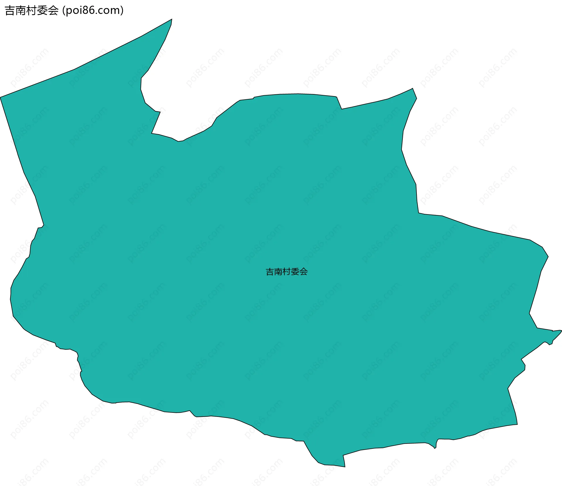 吉南村委会边界地图