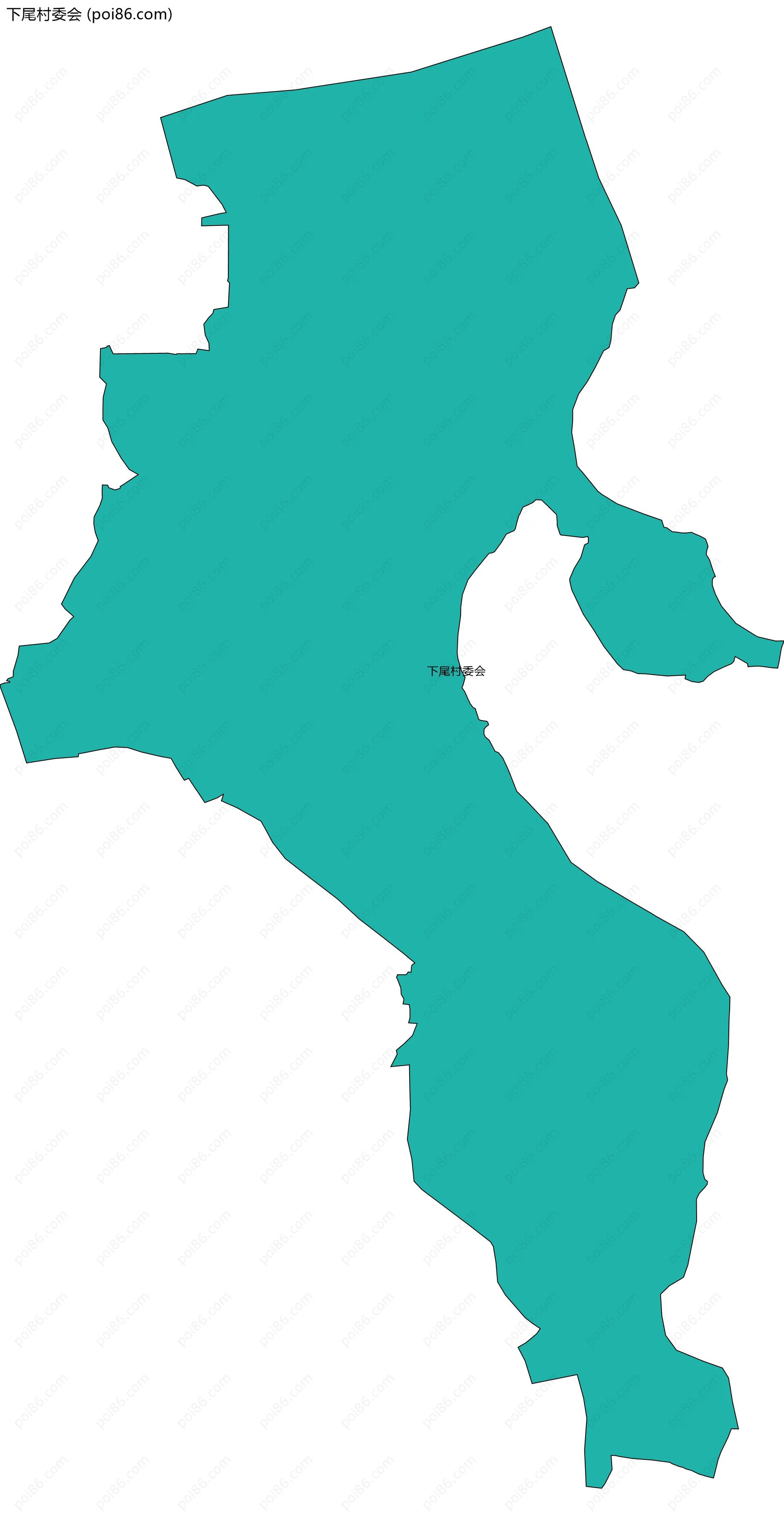 下尾村委会边界地图