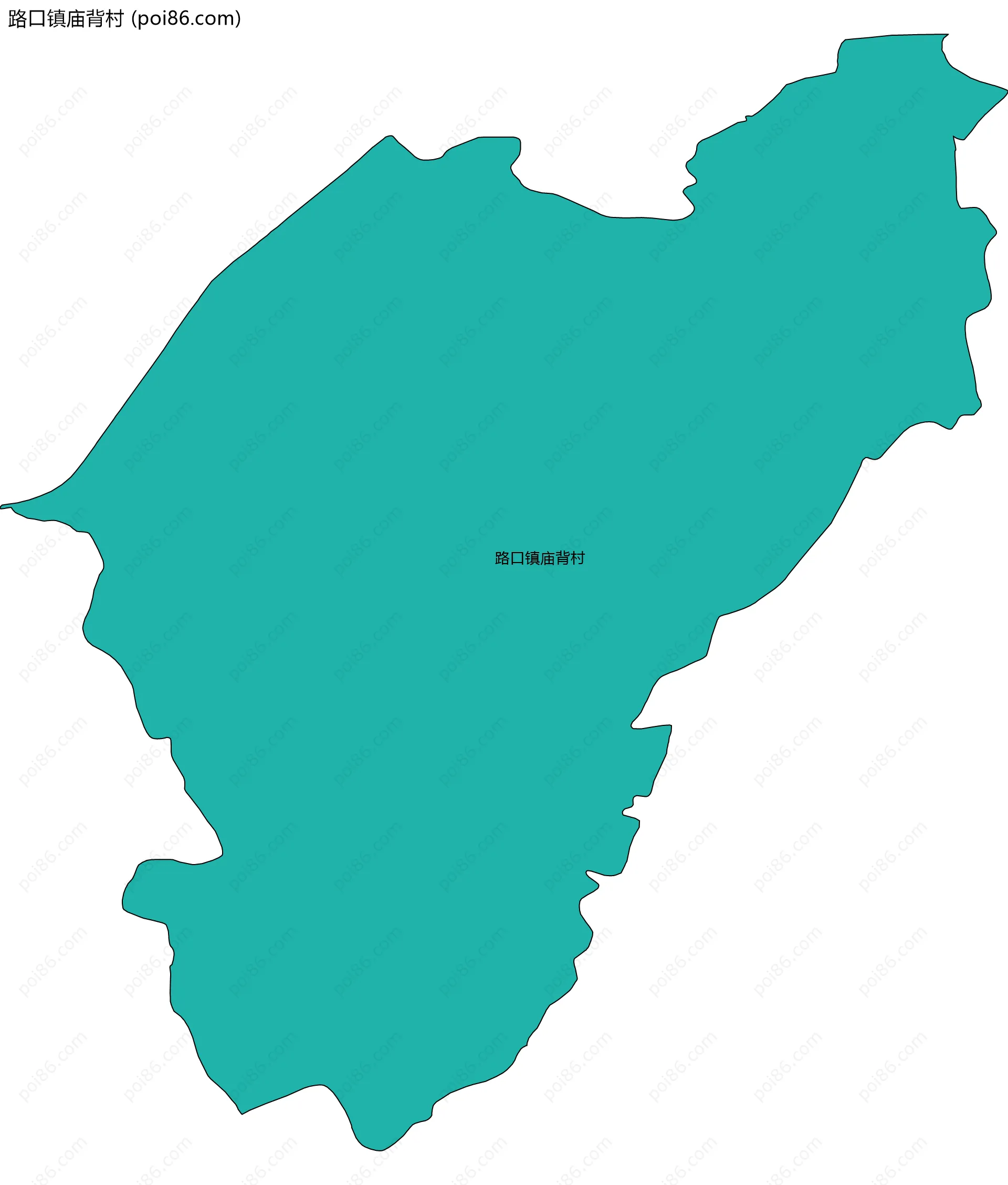 路口镇庙背村边界地图