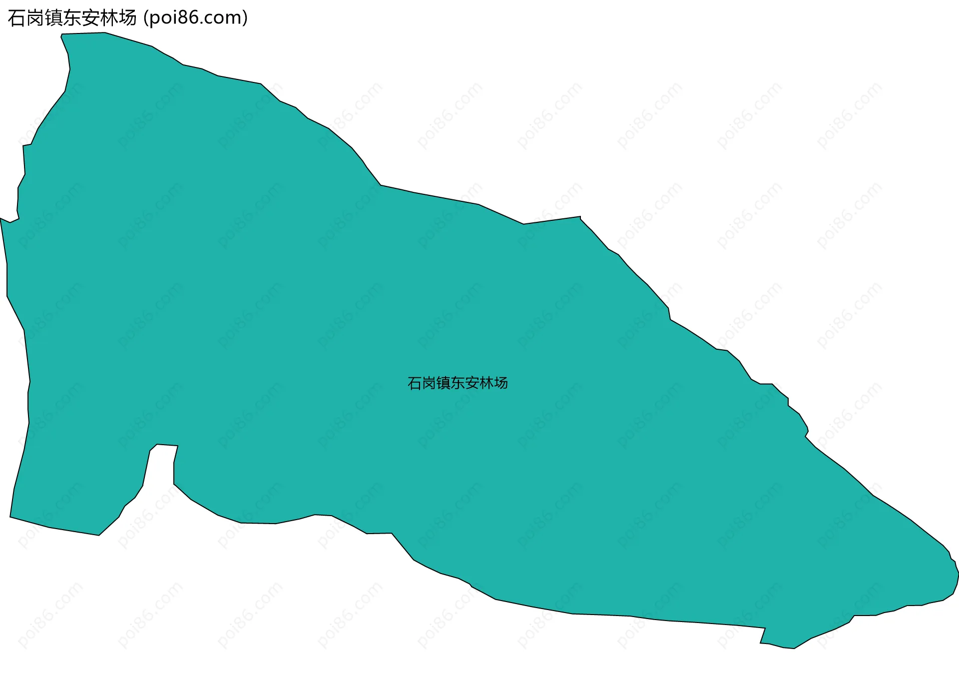 石岗镇东安林场边界地图