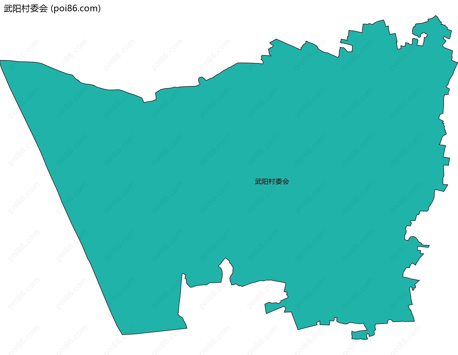 武阳村委会边界地图