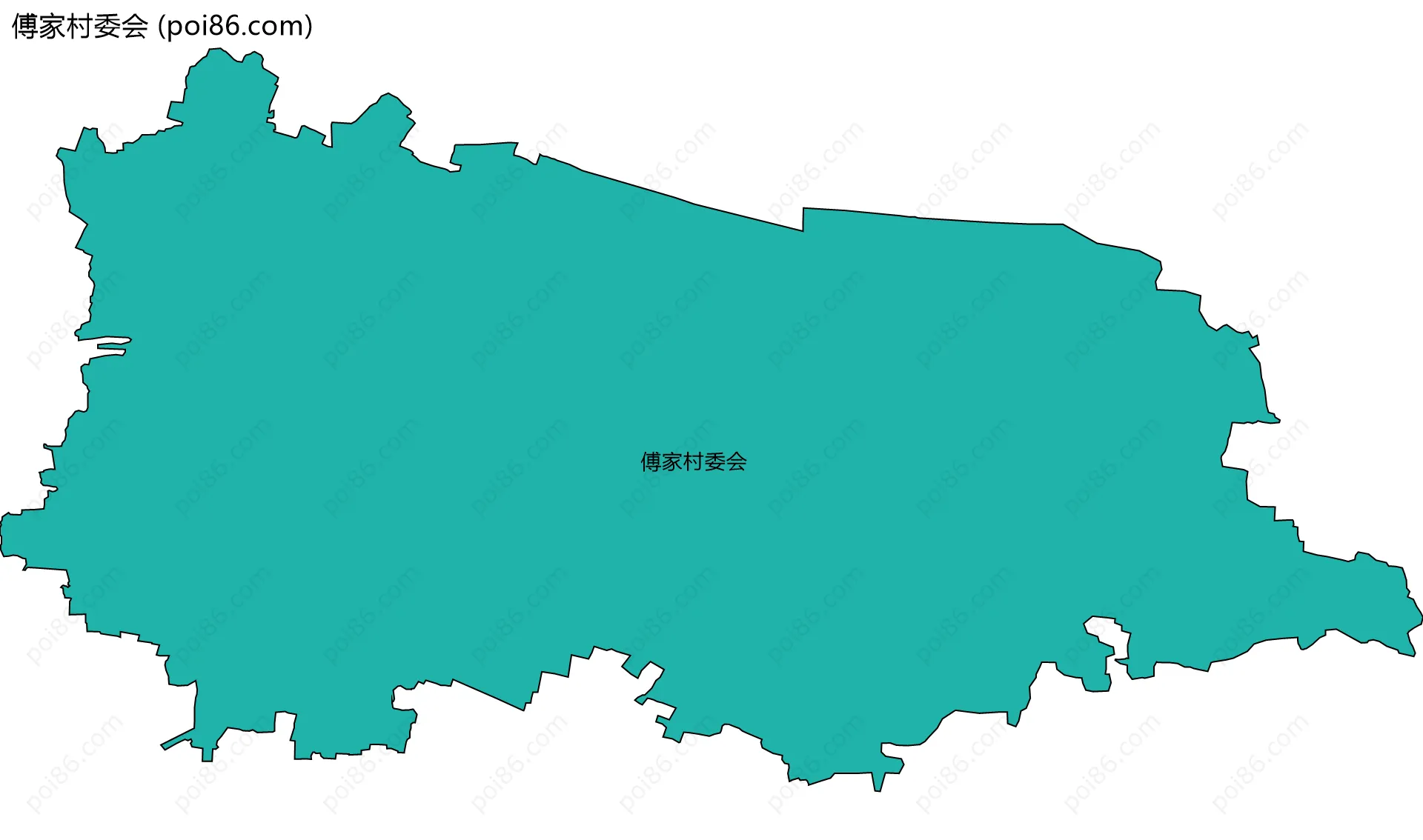 傅家村委会边界地图