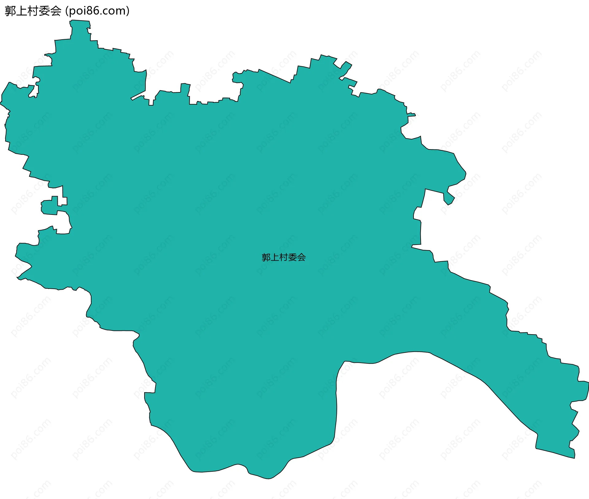 郭上村委会边界地图