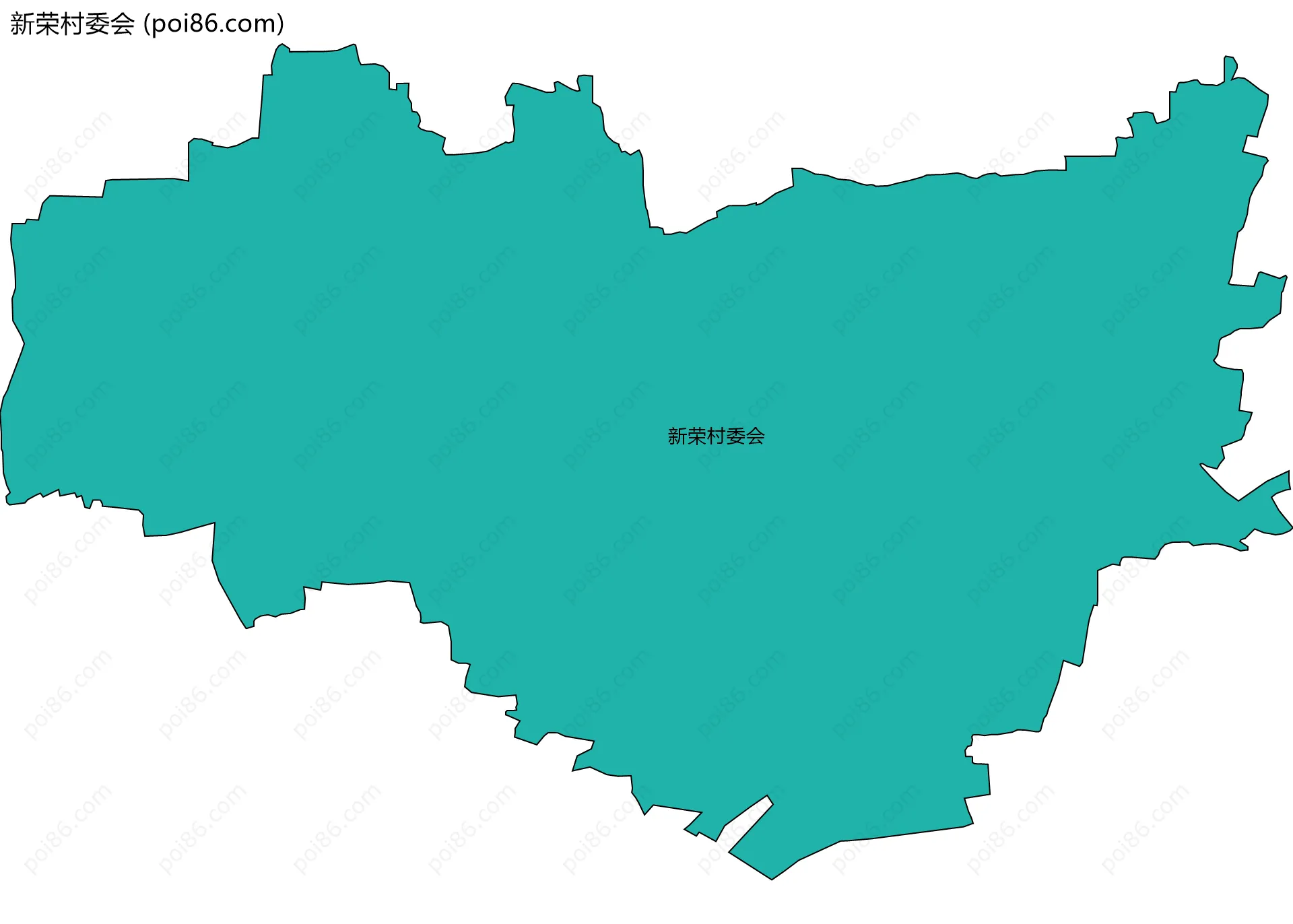 新荣村委会边界地图