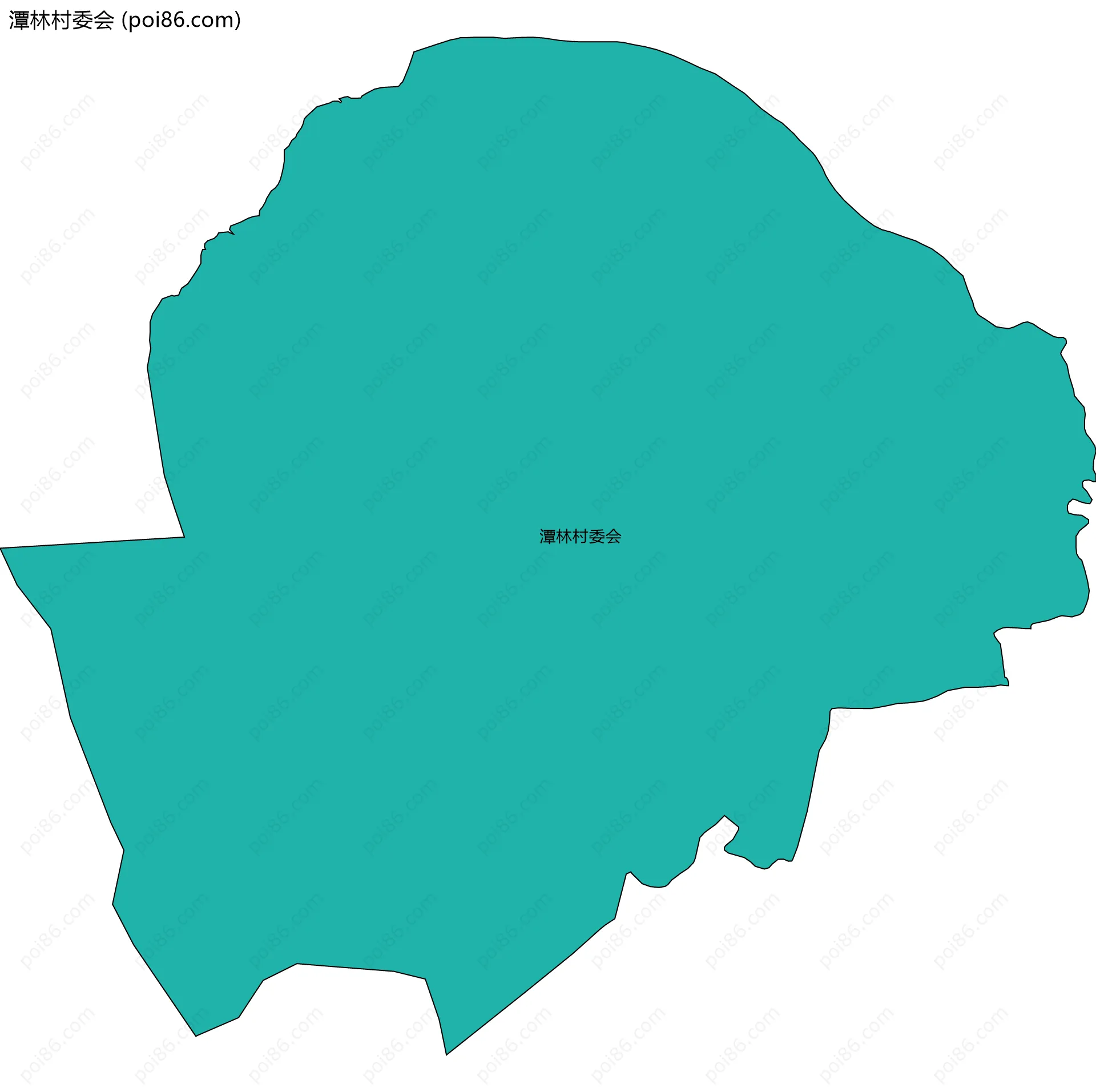 潭林村委会边界地图