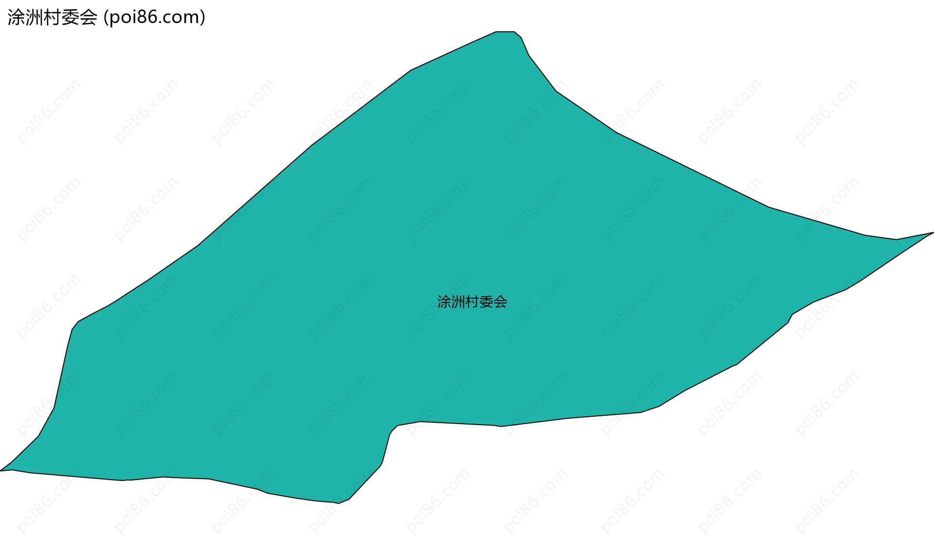 涂洲村委会边界地图