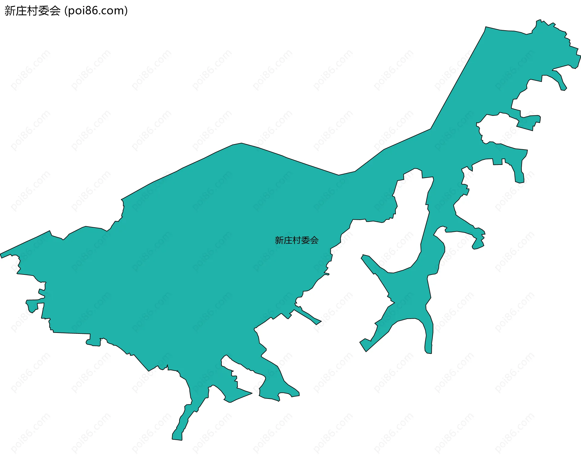 新庄村委会边界地图