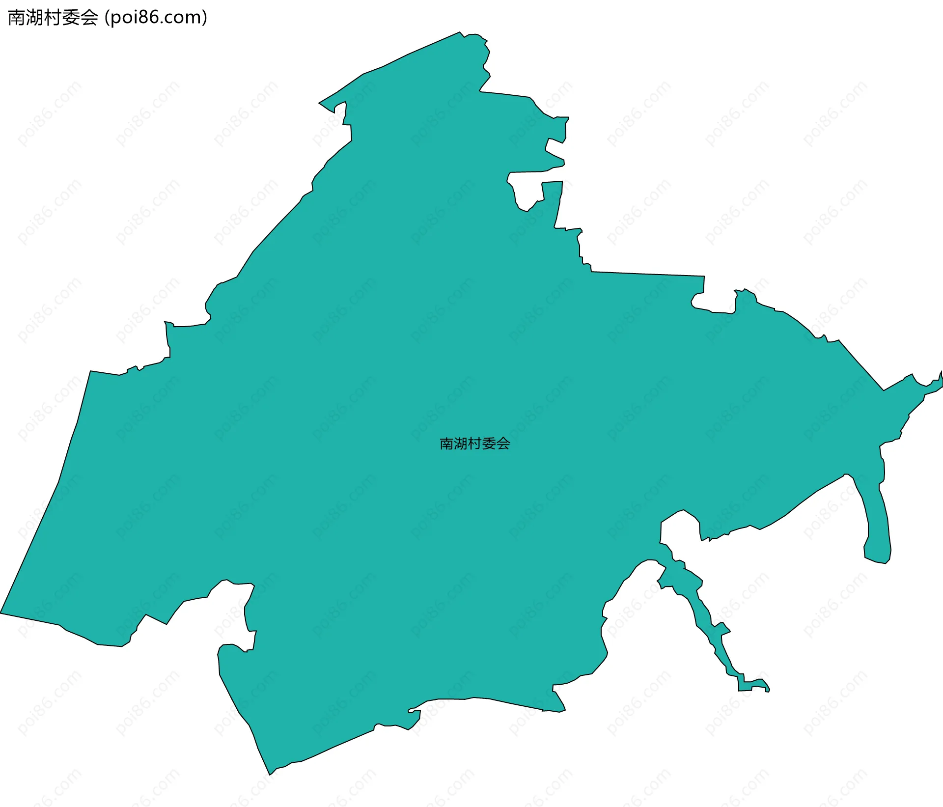南湖村委会边界地图