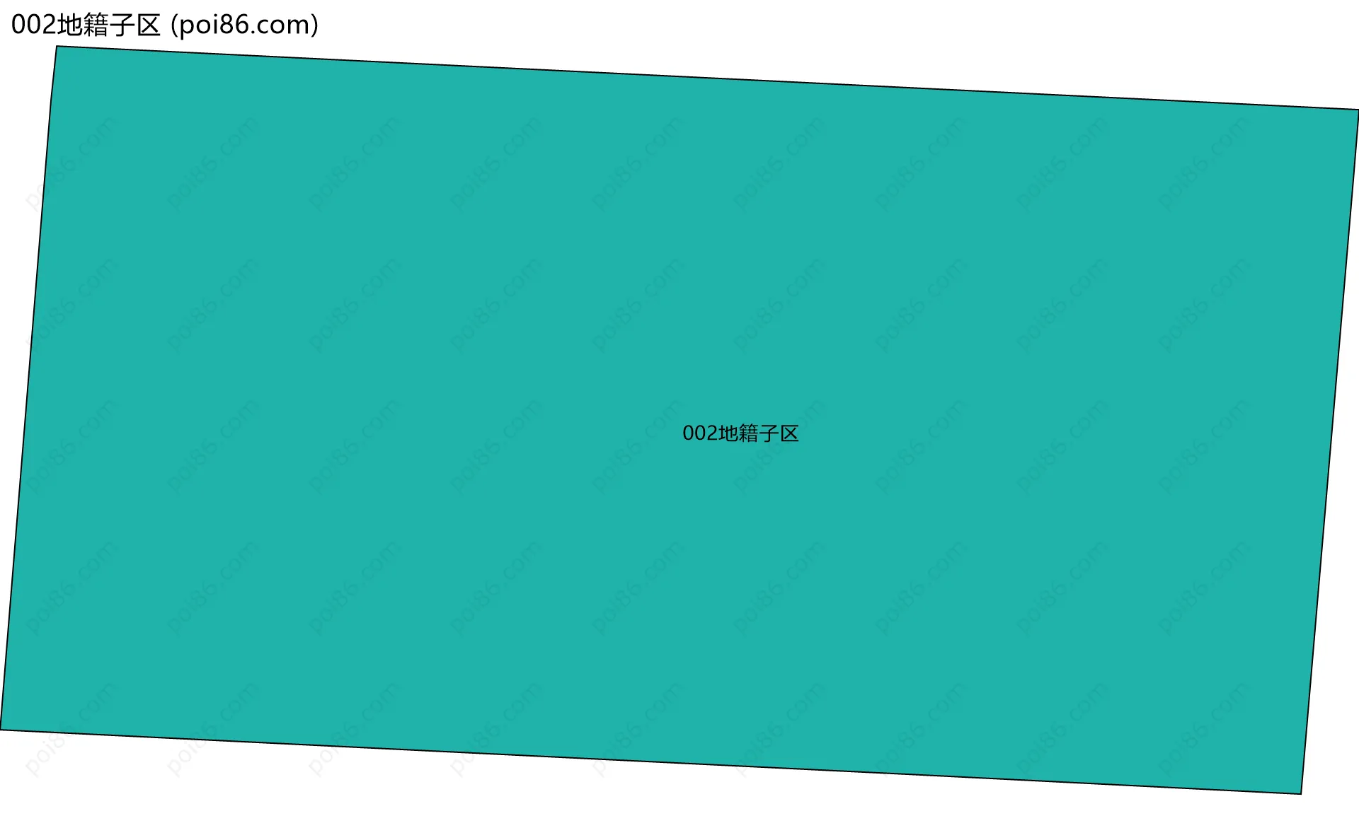 002地籍子区边界地图