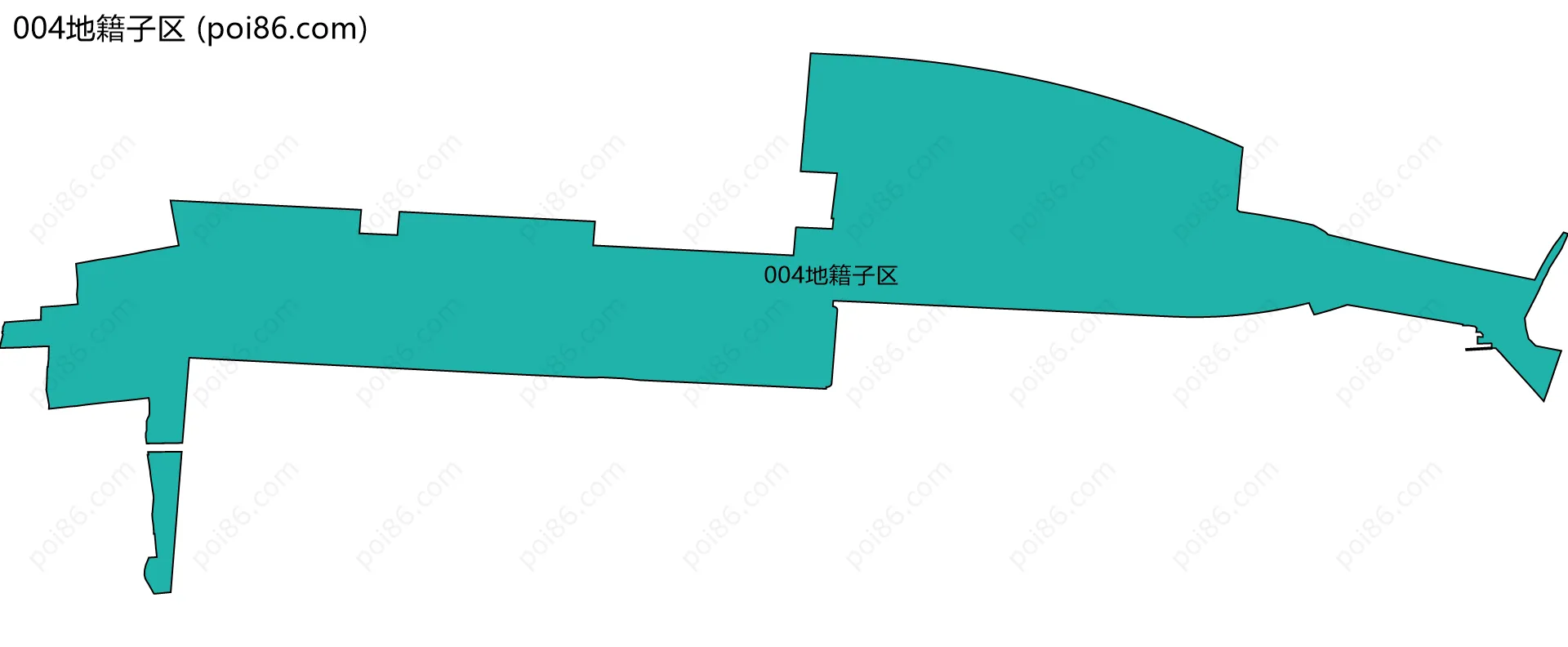 004地籍子区边界地图