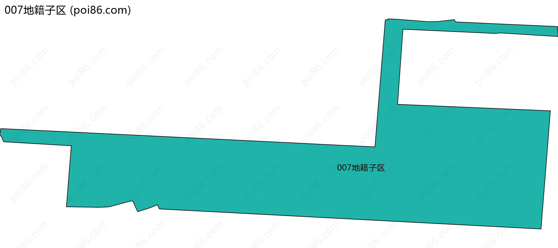 007地籍子区边界地图