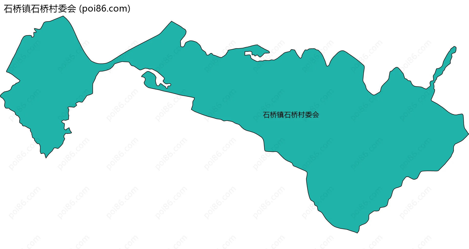 石桥镇石桥村委会边界地图