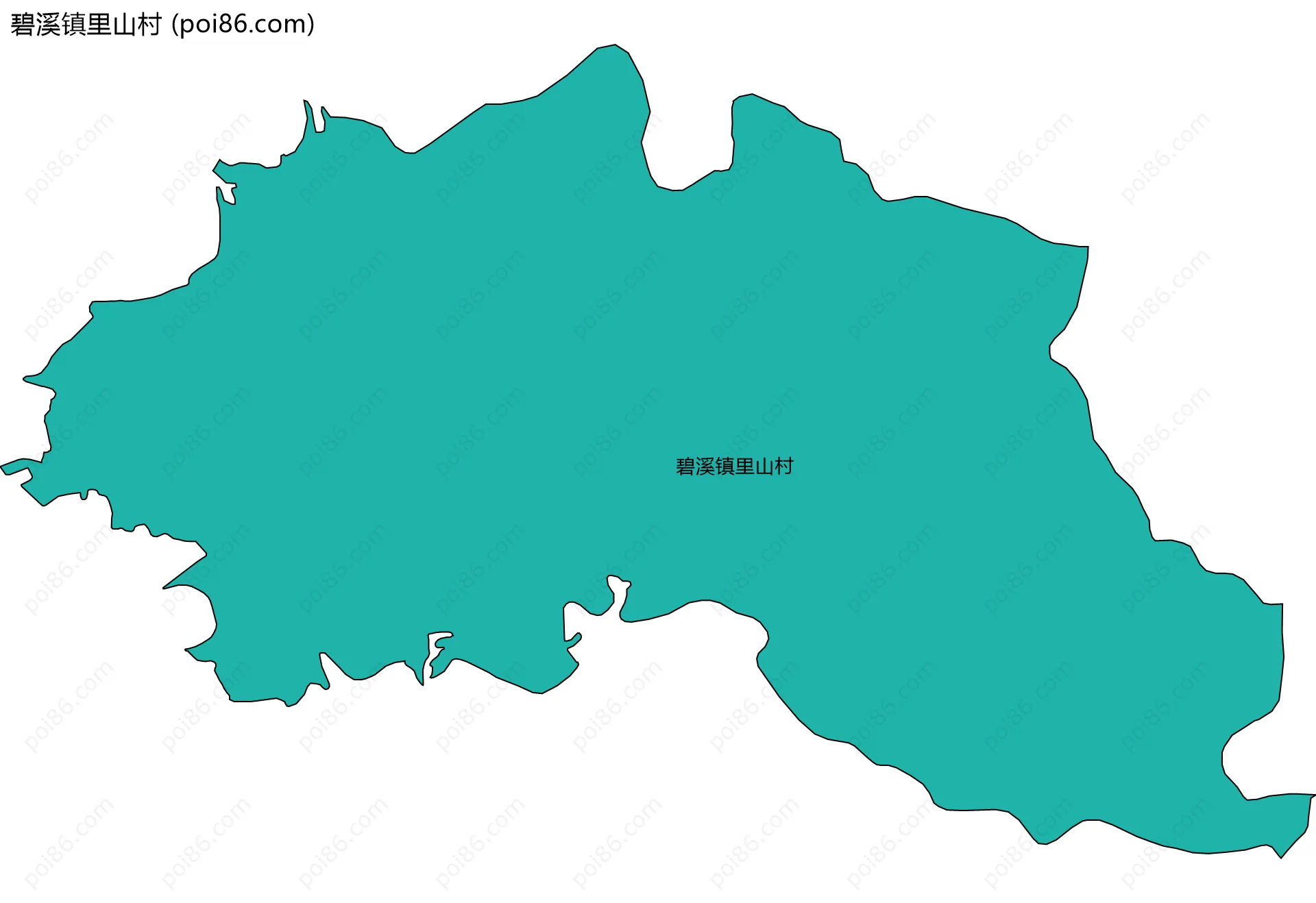 碧溪镇里山村边界地图
