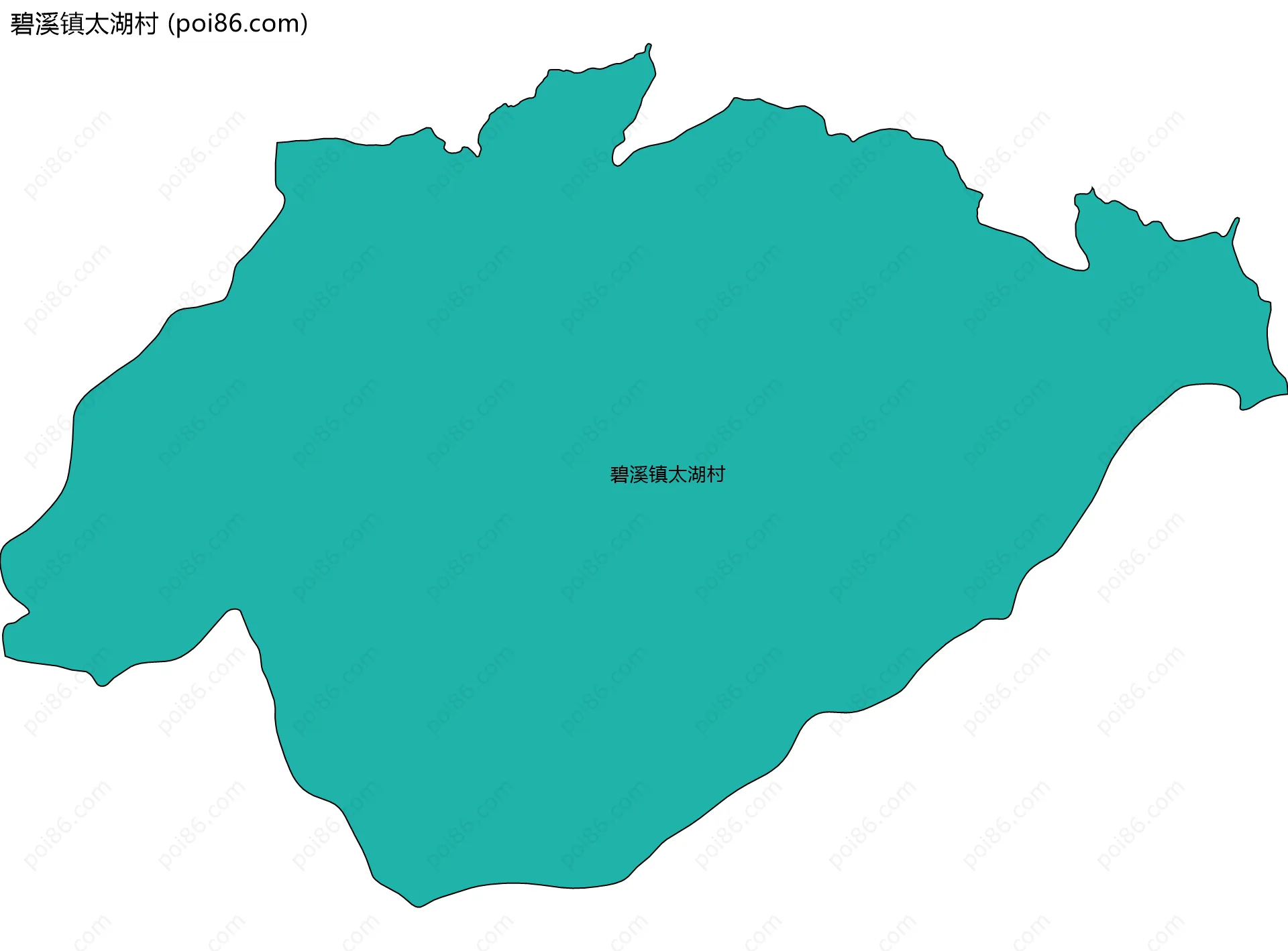 碧溪镇太湖村边界地图
