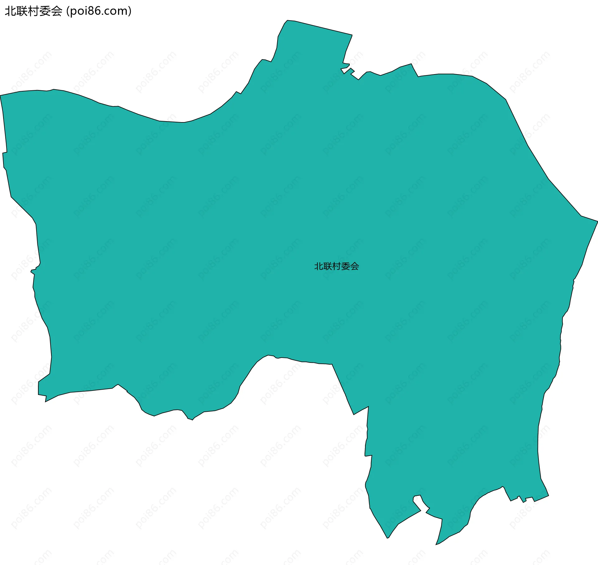 北联村委会边界地图