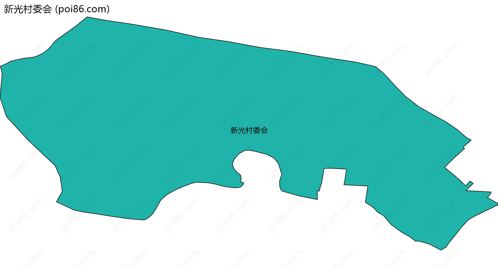 新光村委会边界地图