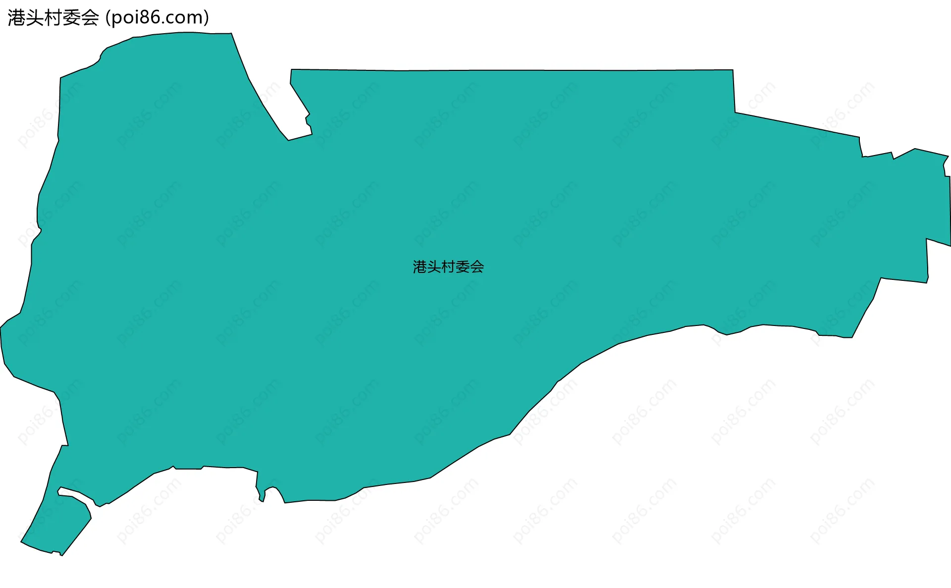 港头村委会边界地图