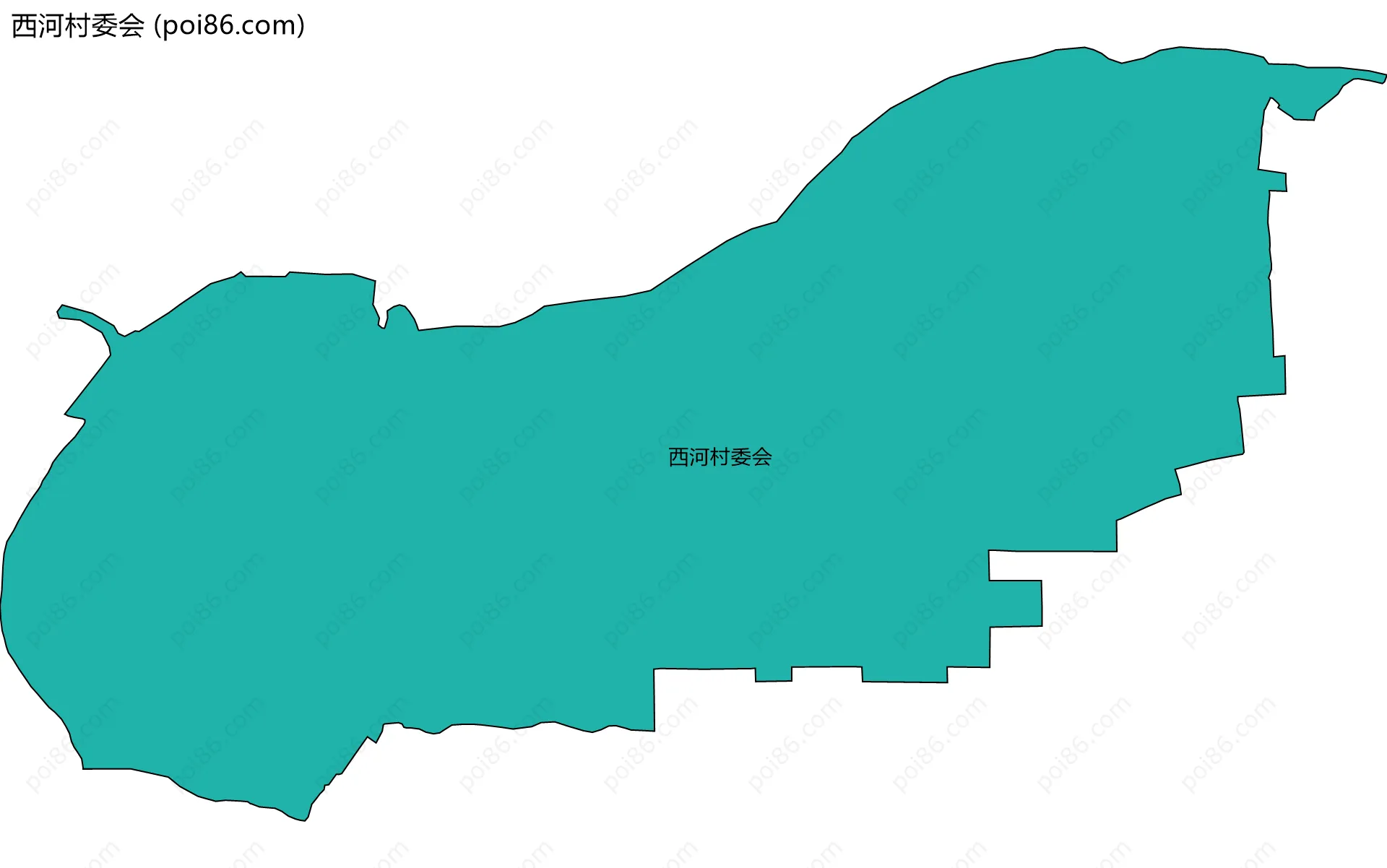 西河村委会边界地图