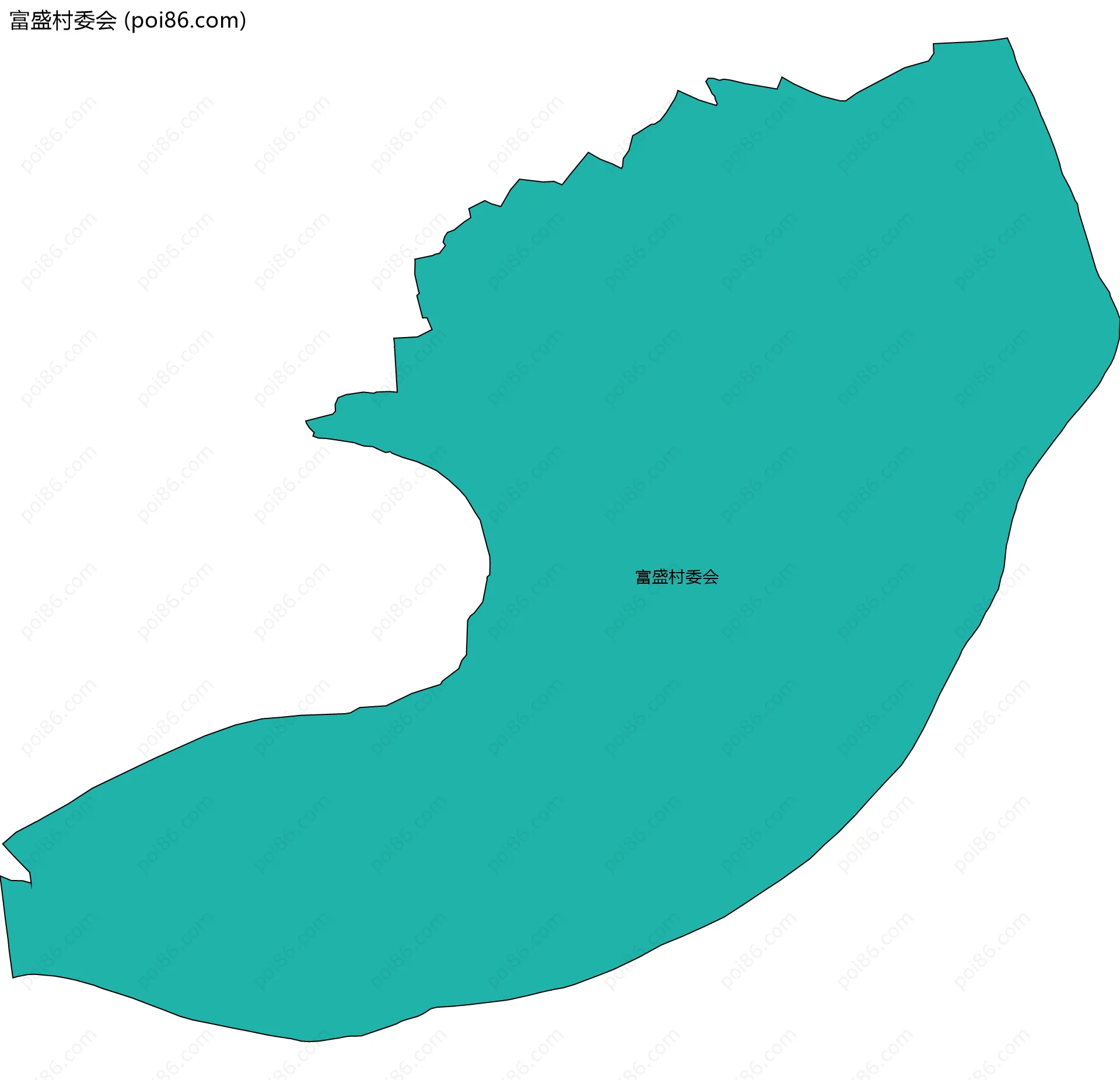 富盛村委会边界地图