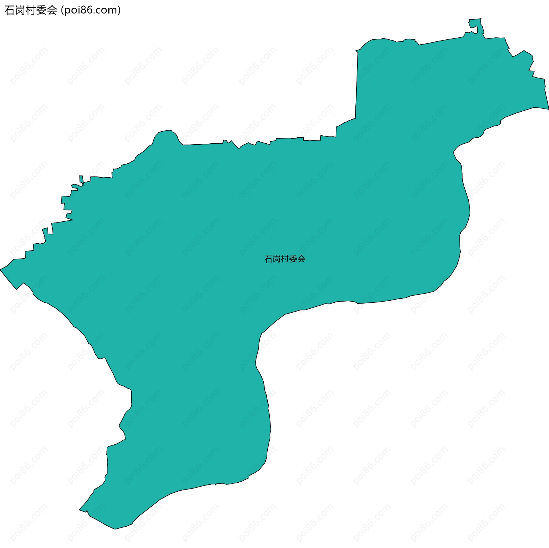 石岗村委会边界地图