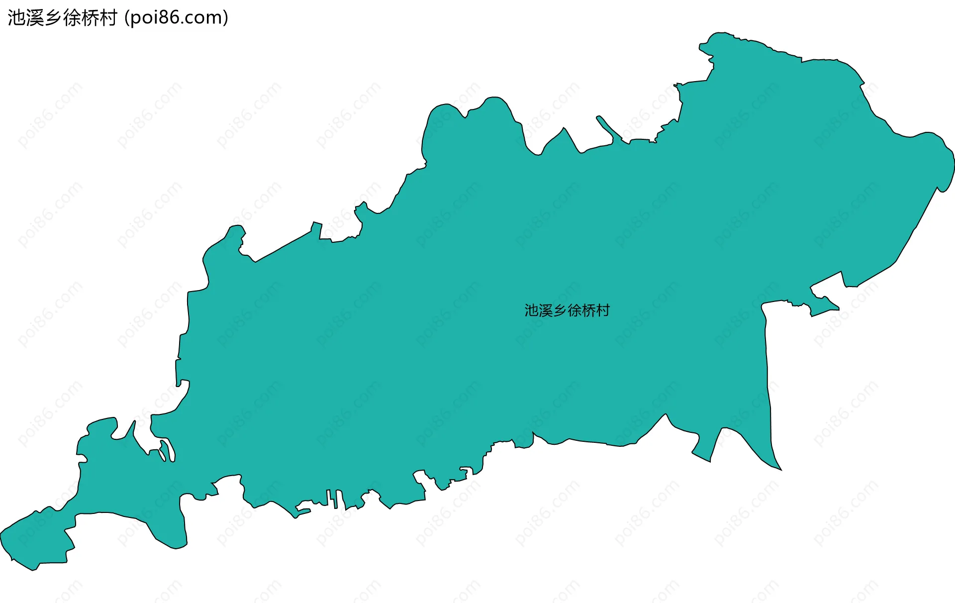 池溪乡徐桥村边界地图