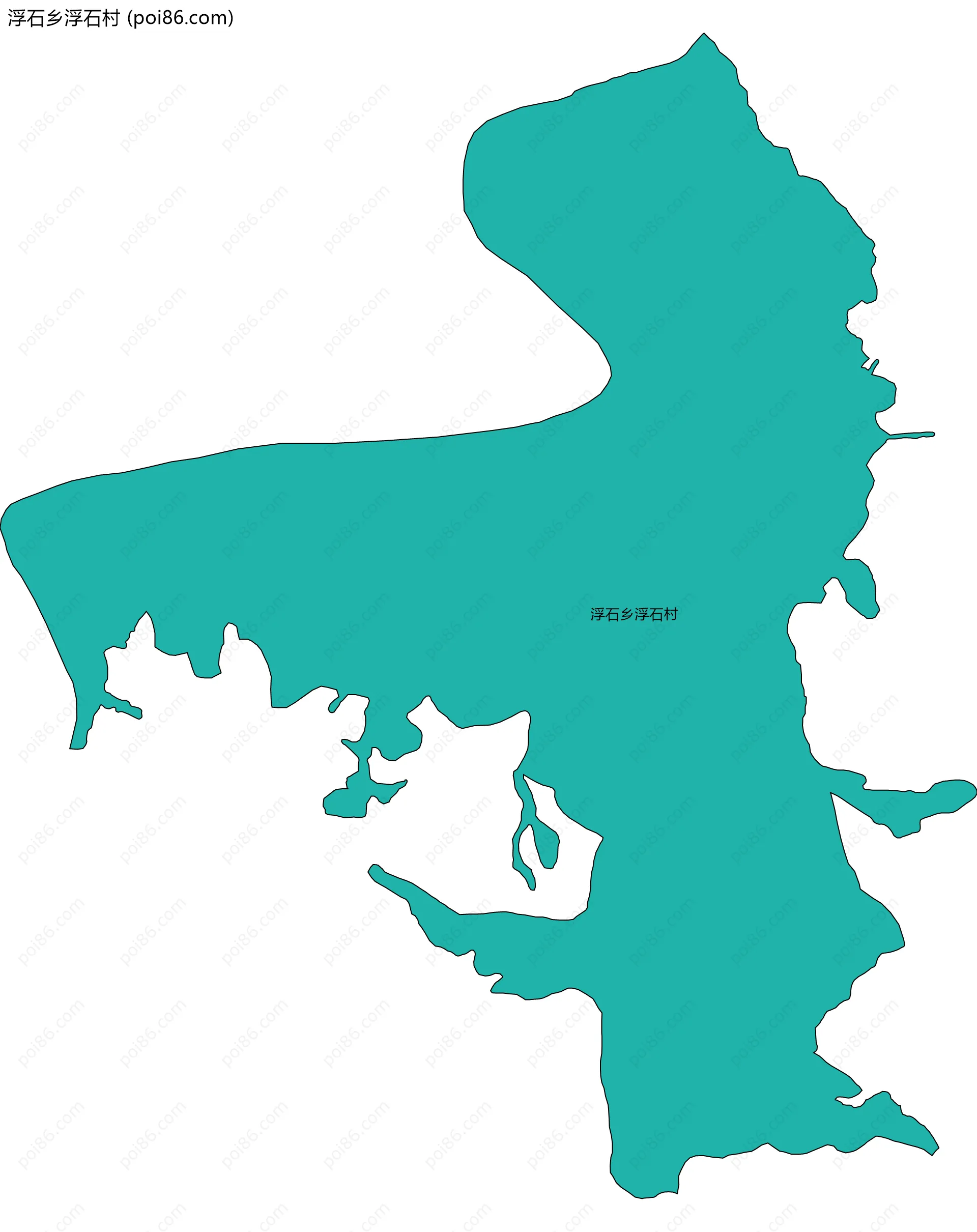 浮石乡浮石村边界地图