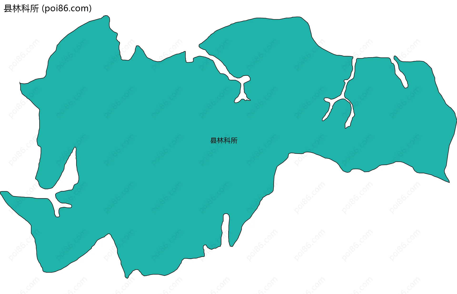 县林科所边界地图