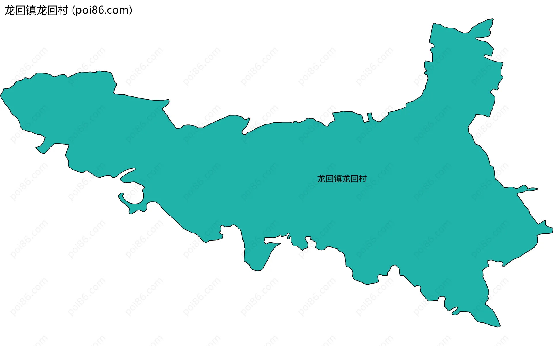 龙回镇龙回村边界地图