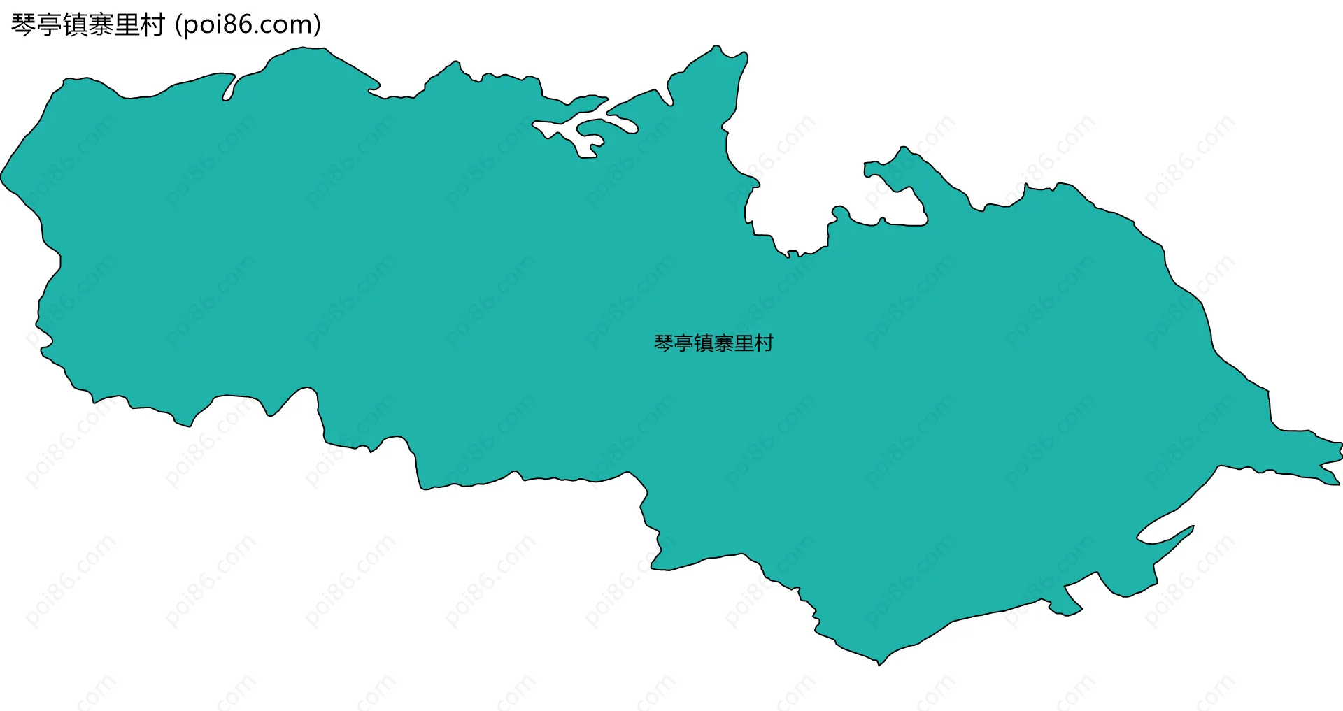 琴亭镇寨里村边界地图