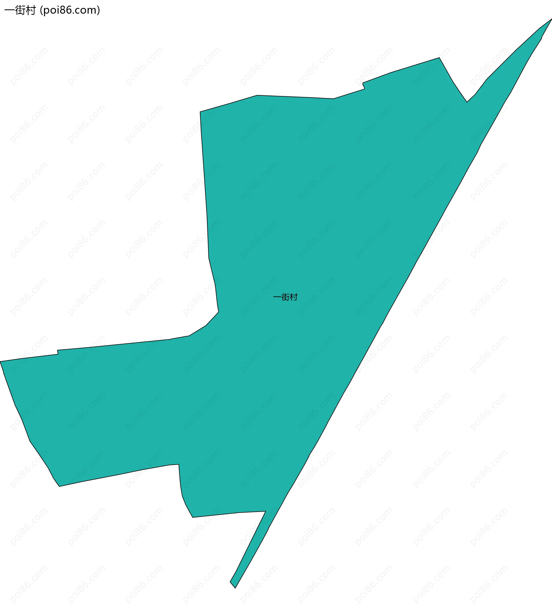 一街村边界地图